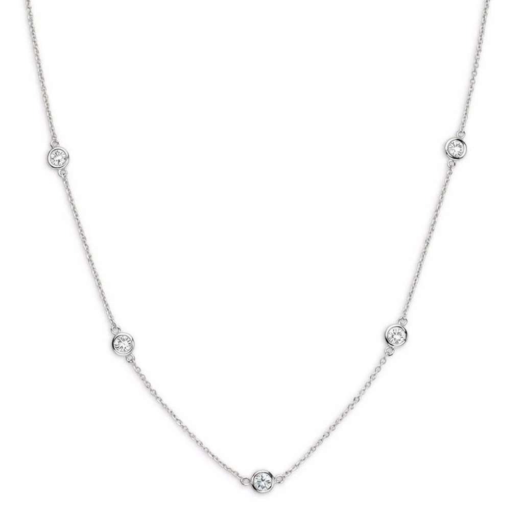 14K White Gold Diamond Star of David Pendant Necklace 0.50CTW