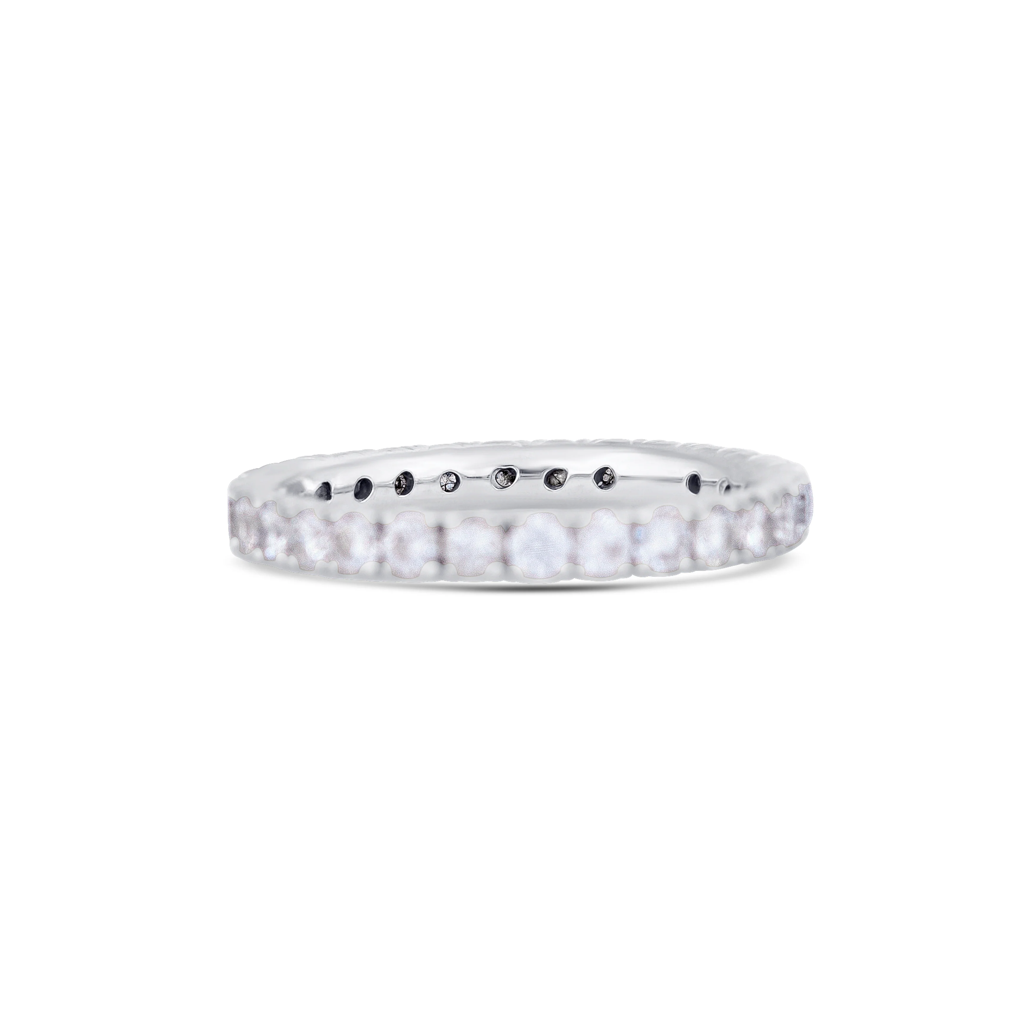 18K Gold Round Diamond Band - Image 2