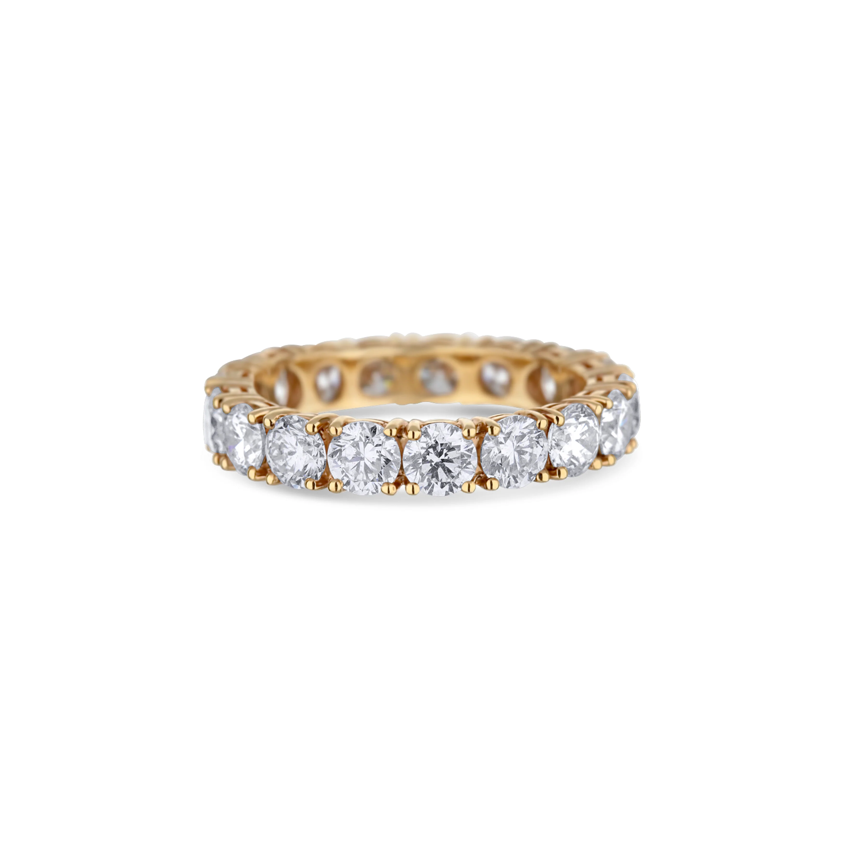 18K Rose Gold 17-Diamond Eternity Band - Image 3