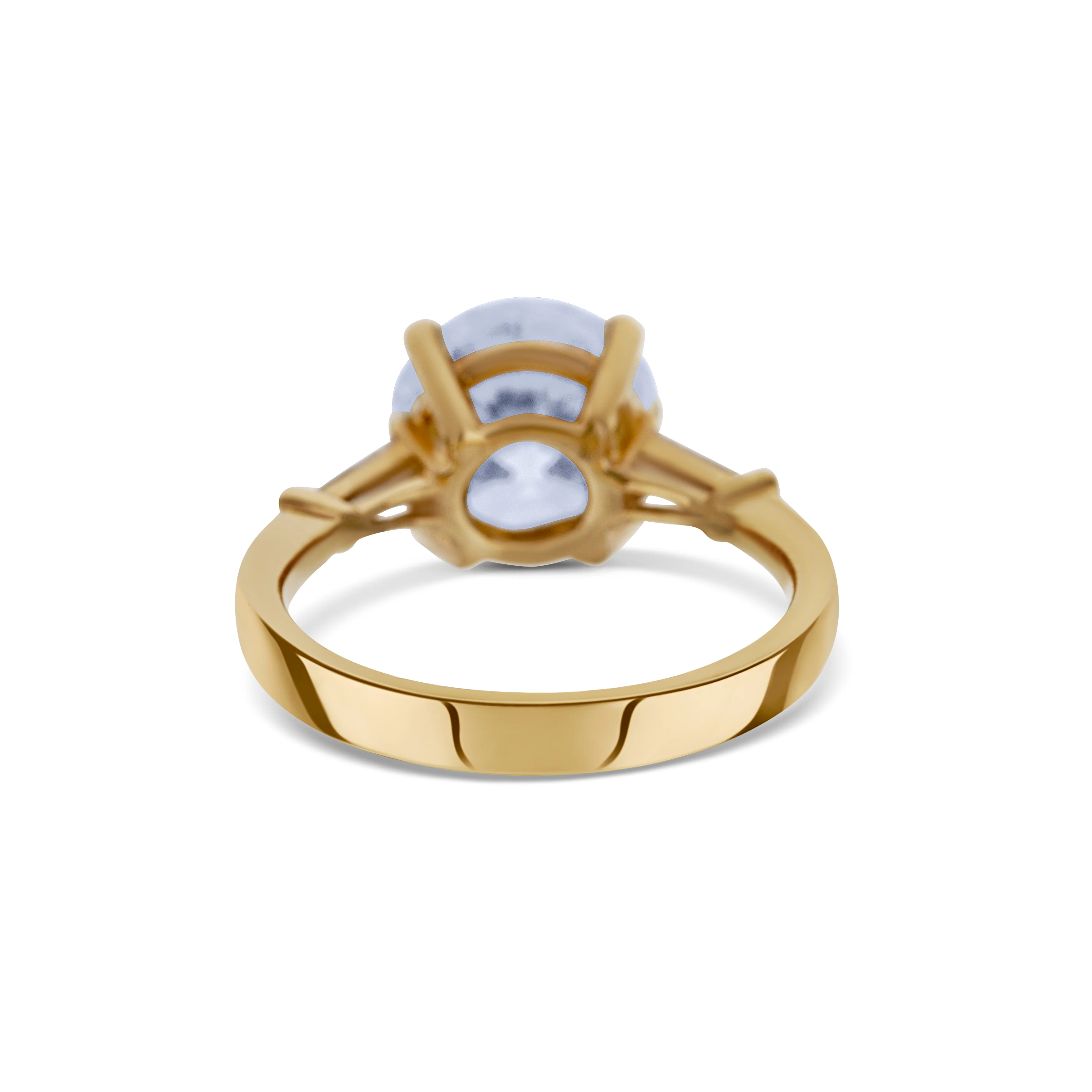 18K Rose Gold Round Diamond Engagement Ring - Image 4