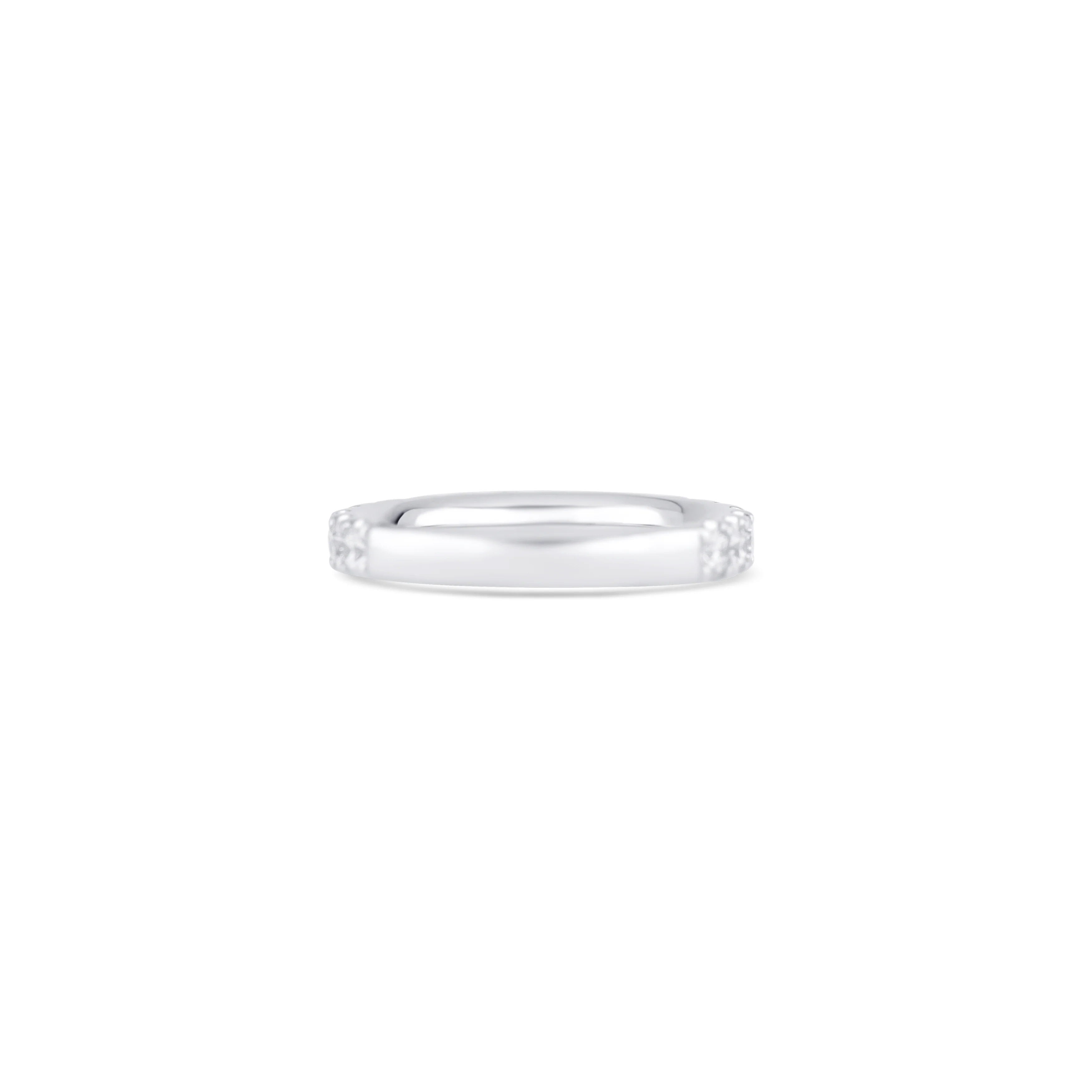 18K White Gold Diamond Band - Image 4