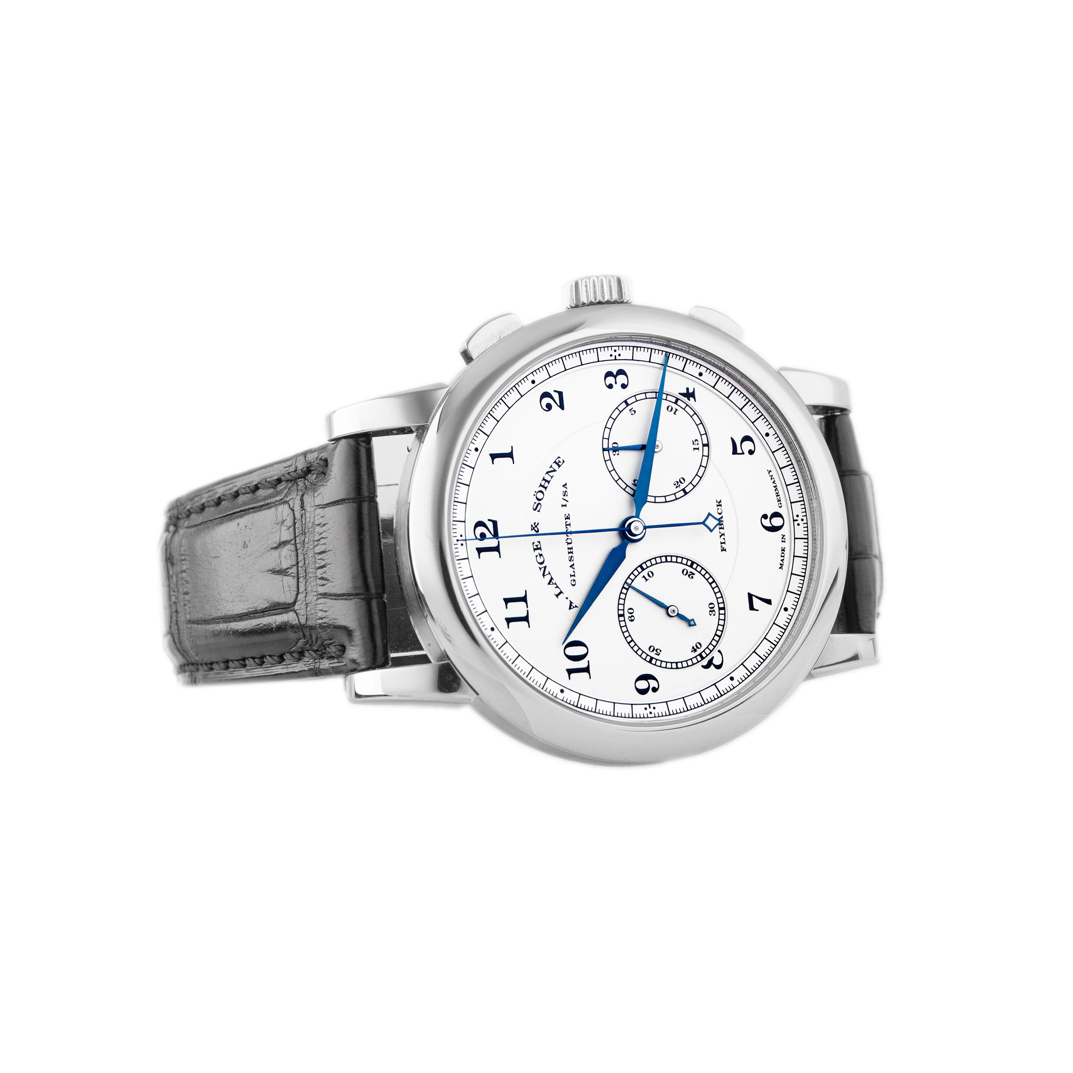 A. Lange & Sohne 1815 Chronograph White Gold Silver Dial 39.5mm 402.026 Full Set - Image 4