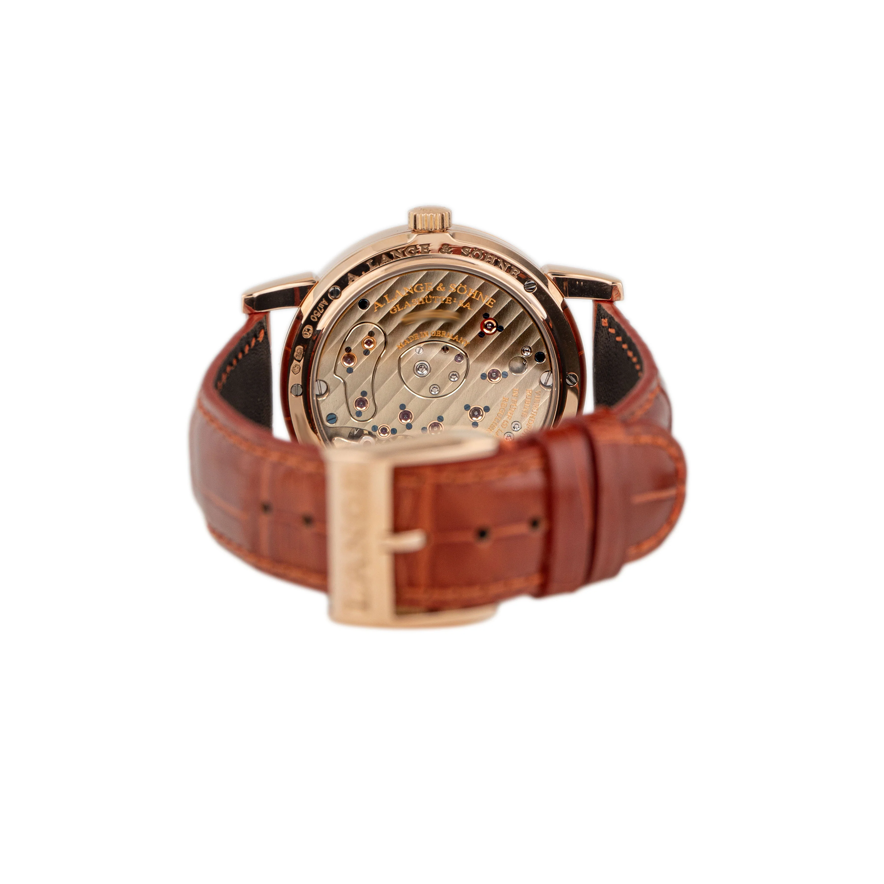 A. Lange & Sohne Lange 1 Moonphase Rose Gold White Dial 39mm 109.032 - Image 5