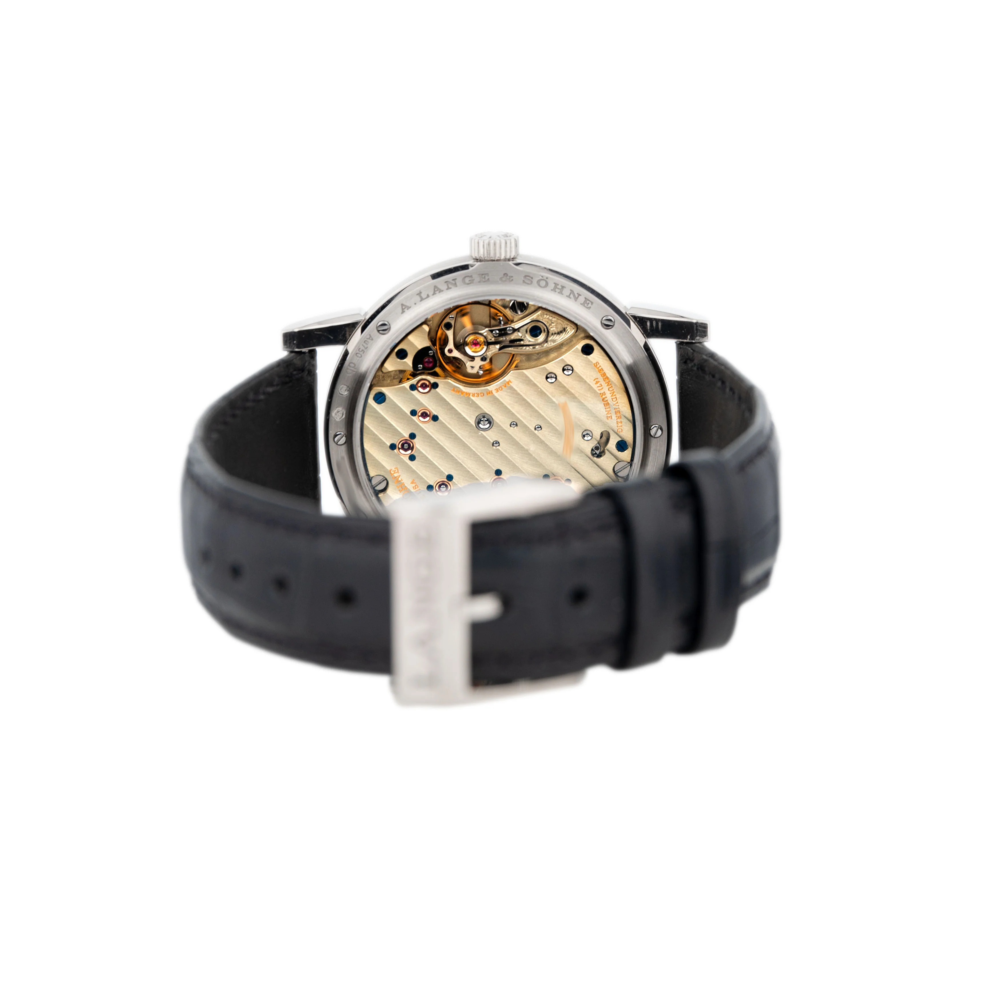 A. Lange & Sohne Lange 1 Moonphase White Gold Black Dial 38.5mm 192.029 Full Set - Image 5