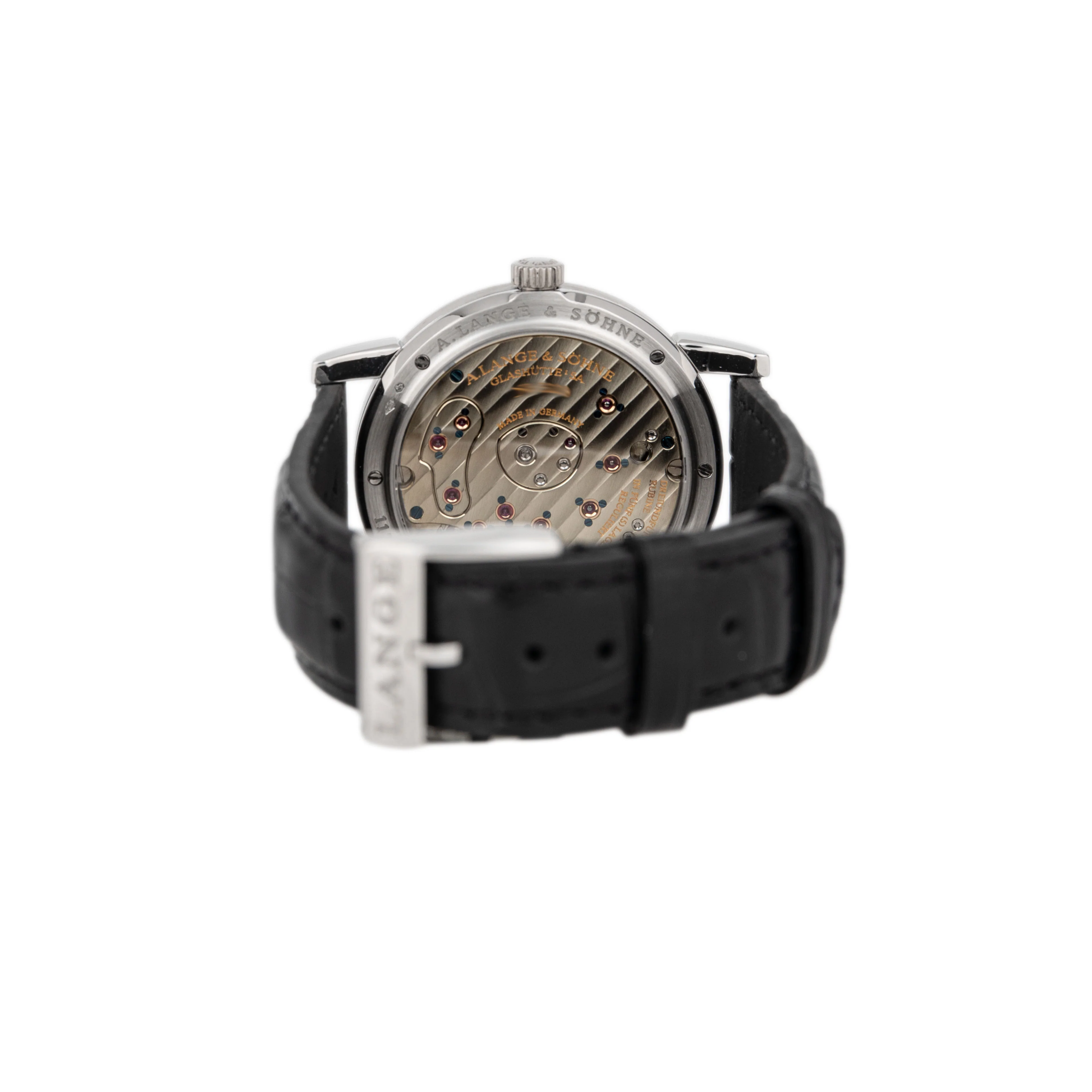 A Lange & Sohne Lange 1 Platinum Silver Dial 38.5mm 101.025 - Image 5
