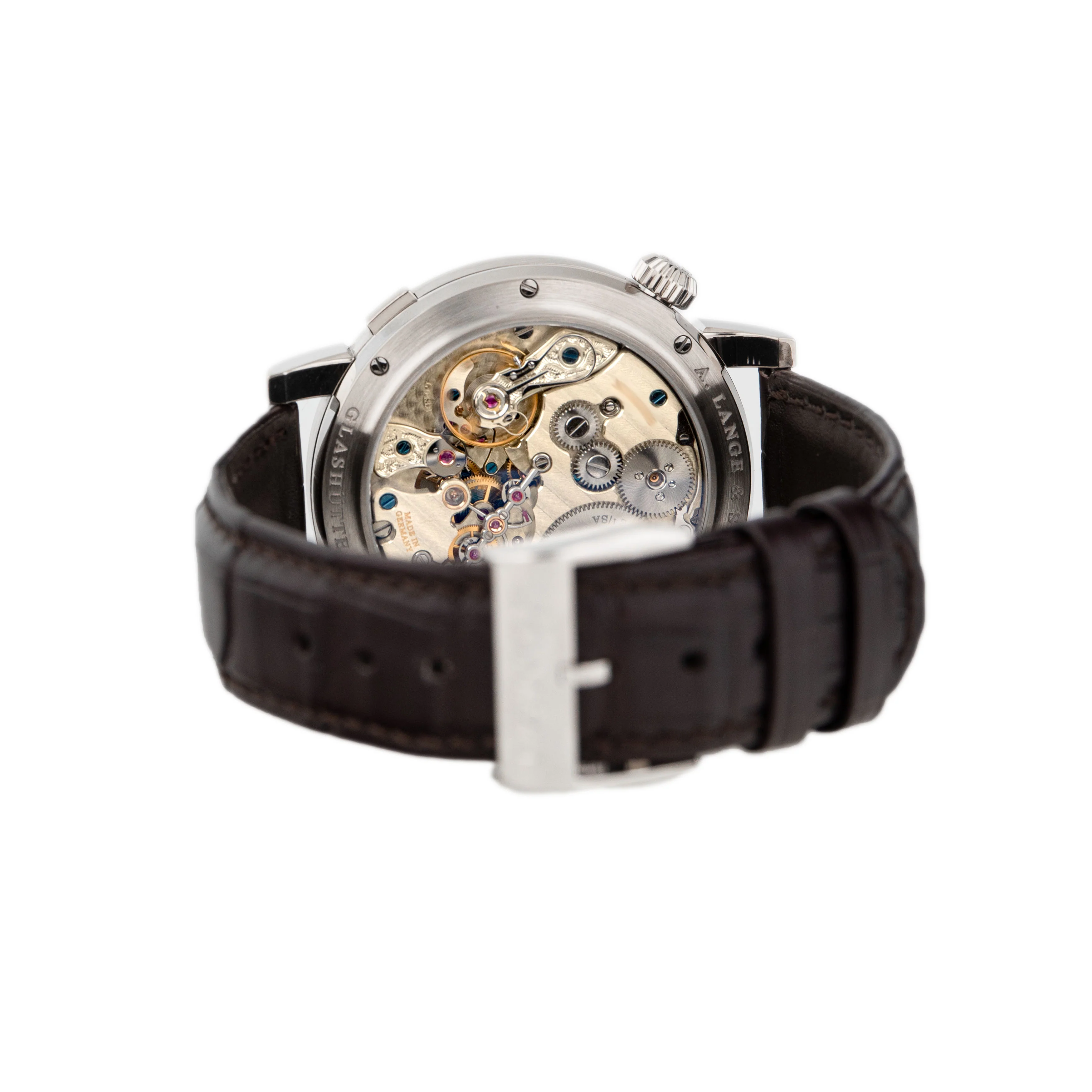 A. Lange & Sohne Zeitwerk Date White Gold Gray Dial 44.2mm 148.038 Full Set - Image 5