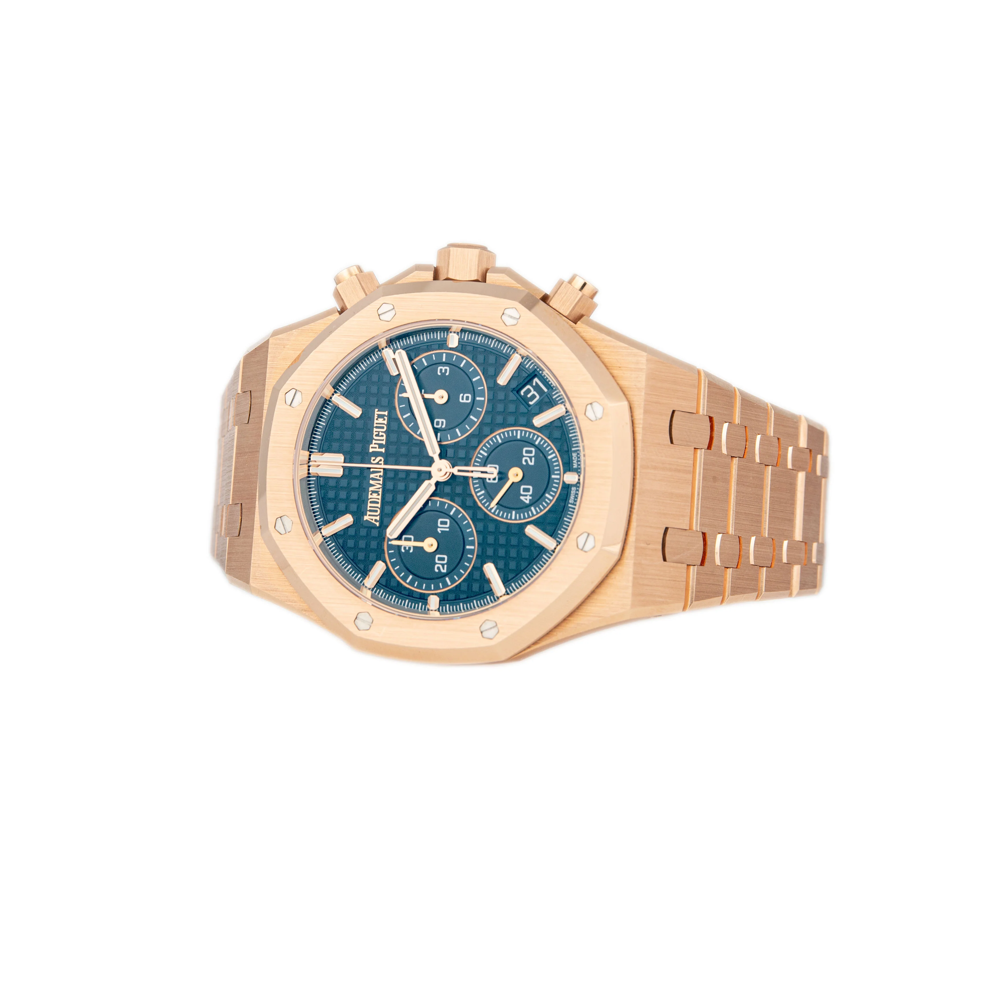 Audemars Piguet Royal Oak Chronograph 50th Anniversary Rose Gold Blue Dial 41mm 26240OR.OO.1320OR.05 - Image 3