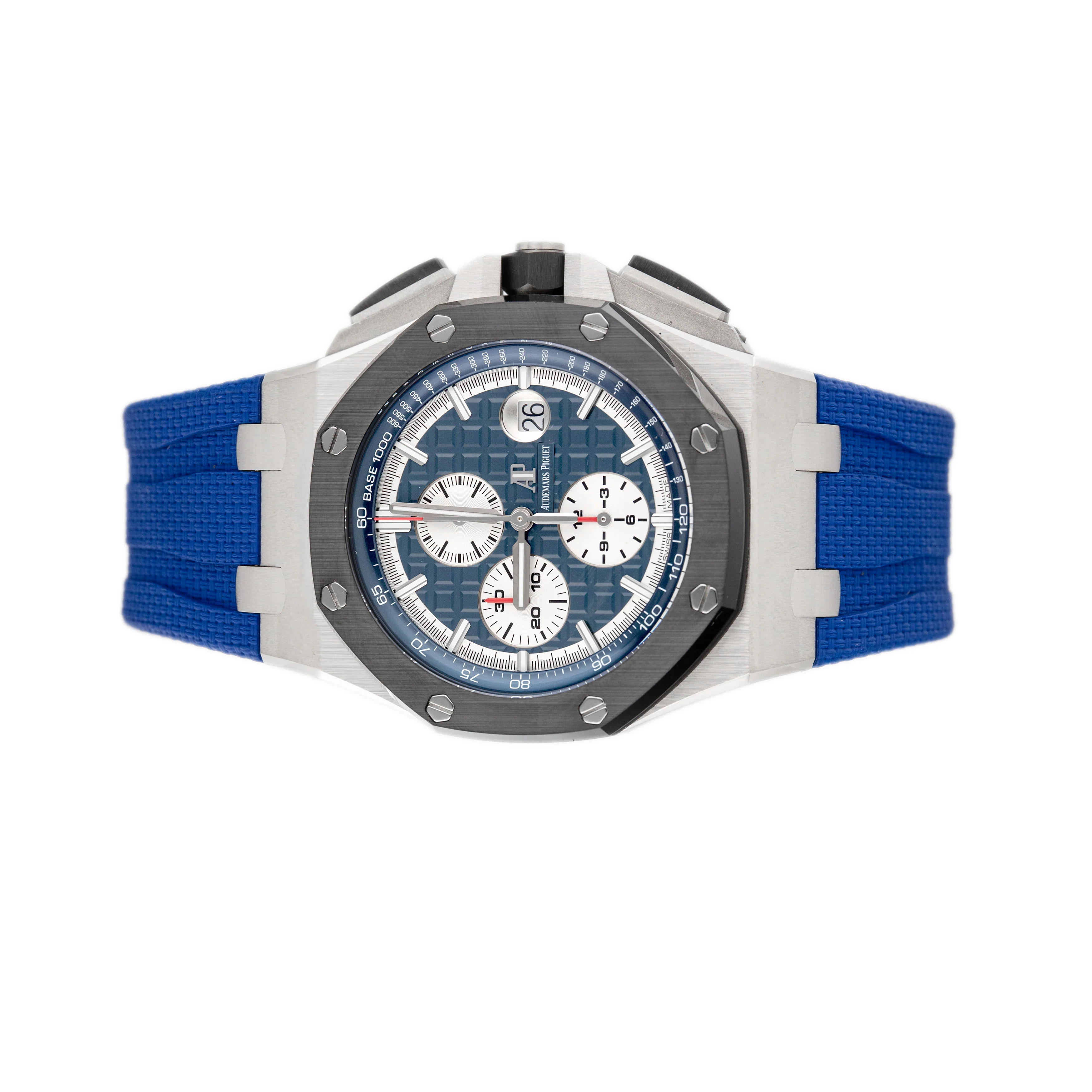 Audemars Piguet Royal Oak Offshore Chronograph Platinum Blue Dial 44mm 26401PO.OO.A018CR.01 Full Set - Image 2