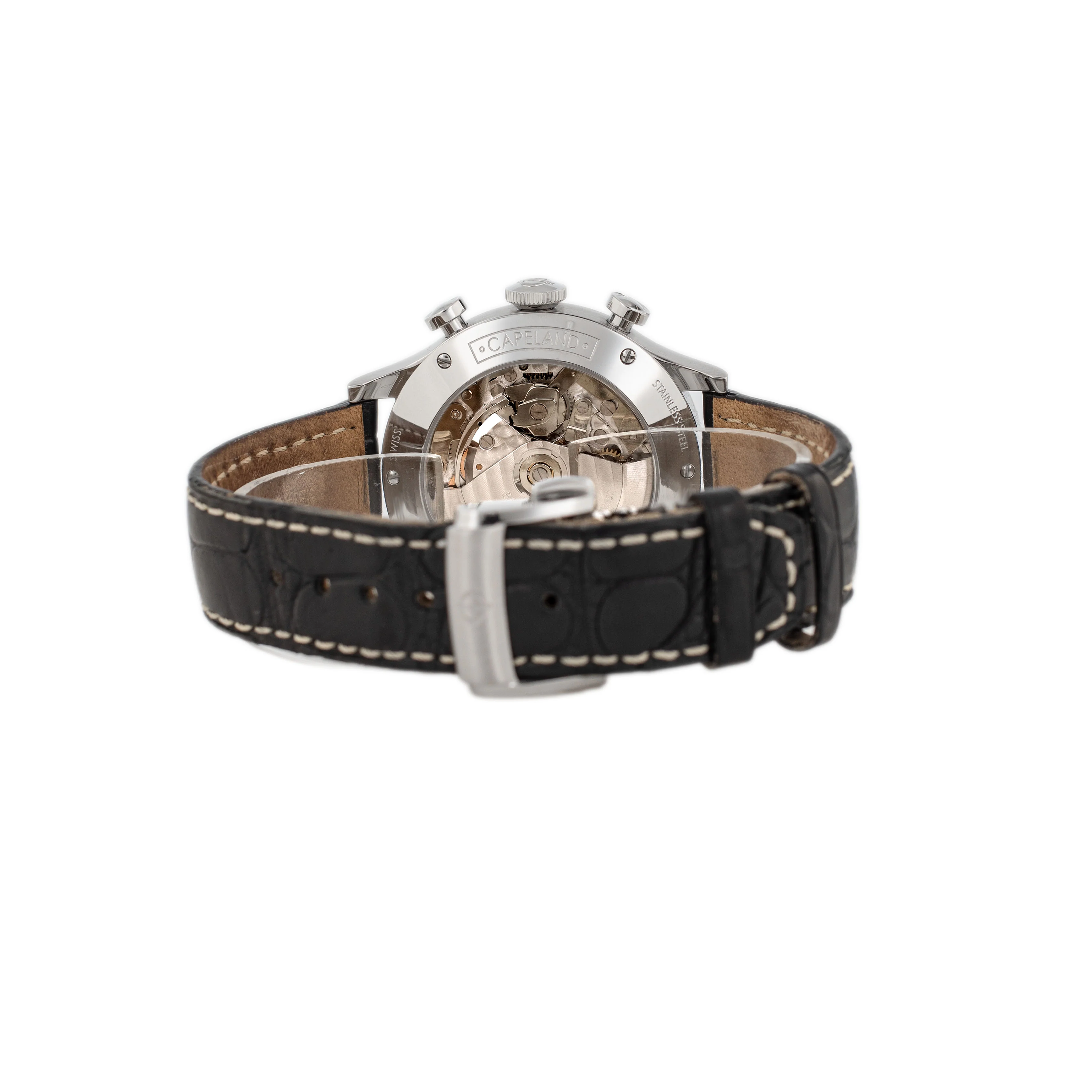 Baume & Mercier Capeland Chronograph Stainless Steel Black Dial 42mm MOA10084 - Image 5