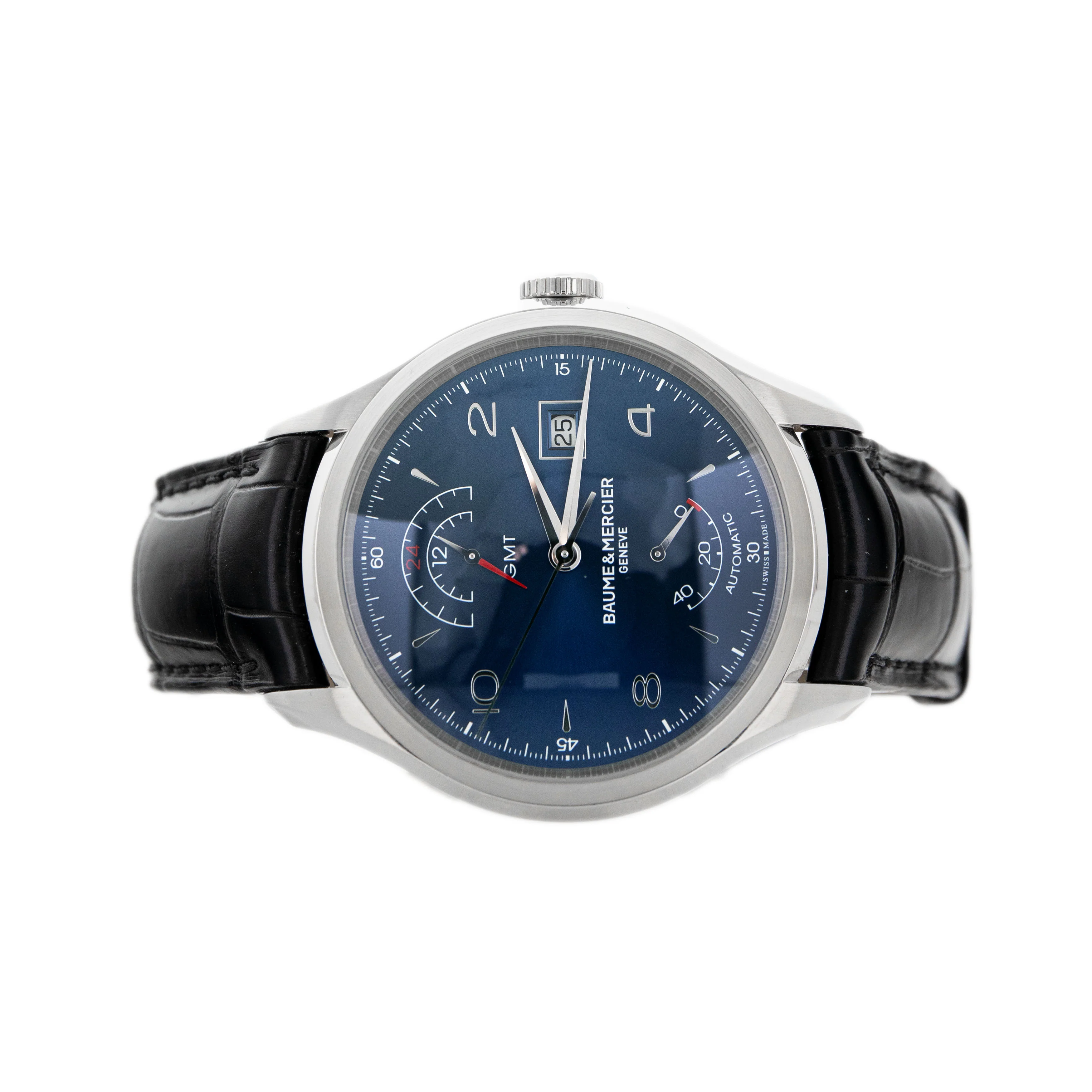 Baume & Mercier Clifton GMT Power Reserve Stainless Steel Blue 43mm TO177243 - Image 2