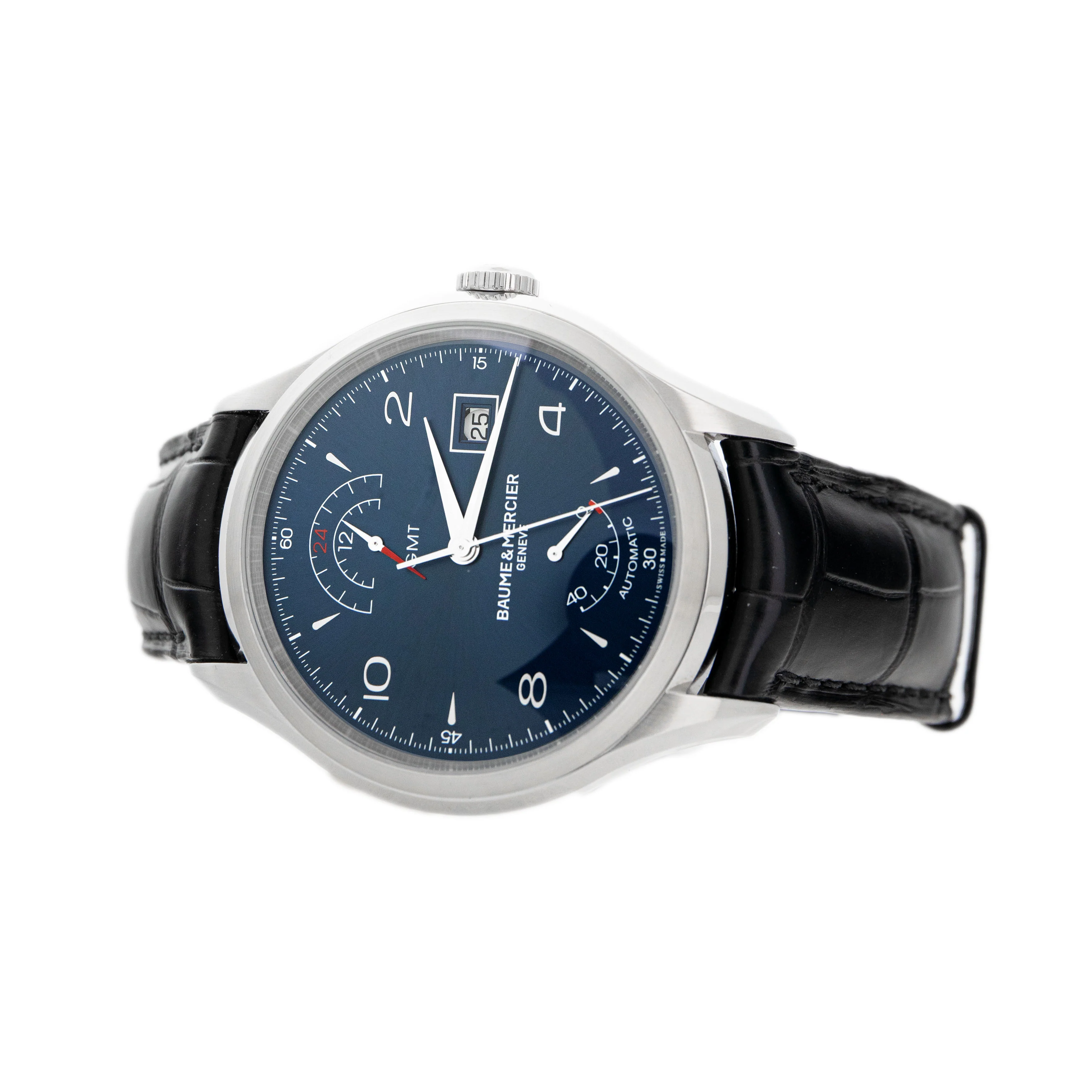 Baume & Mercier Clifton GMT Power Reserve Stainless Steel Blue 43mm TO177243 - Image 3