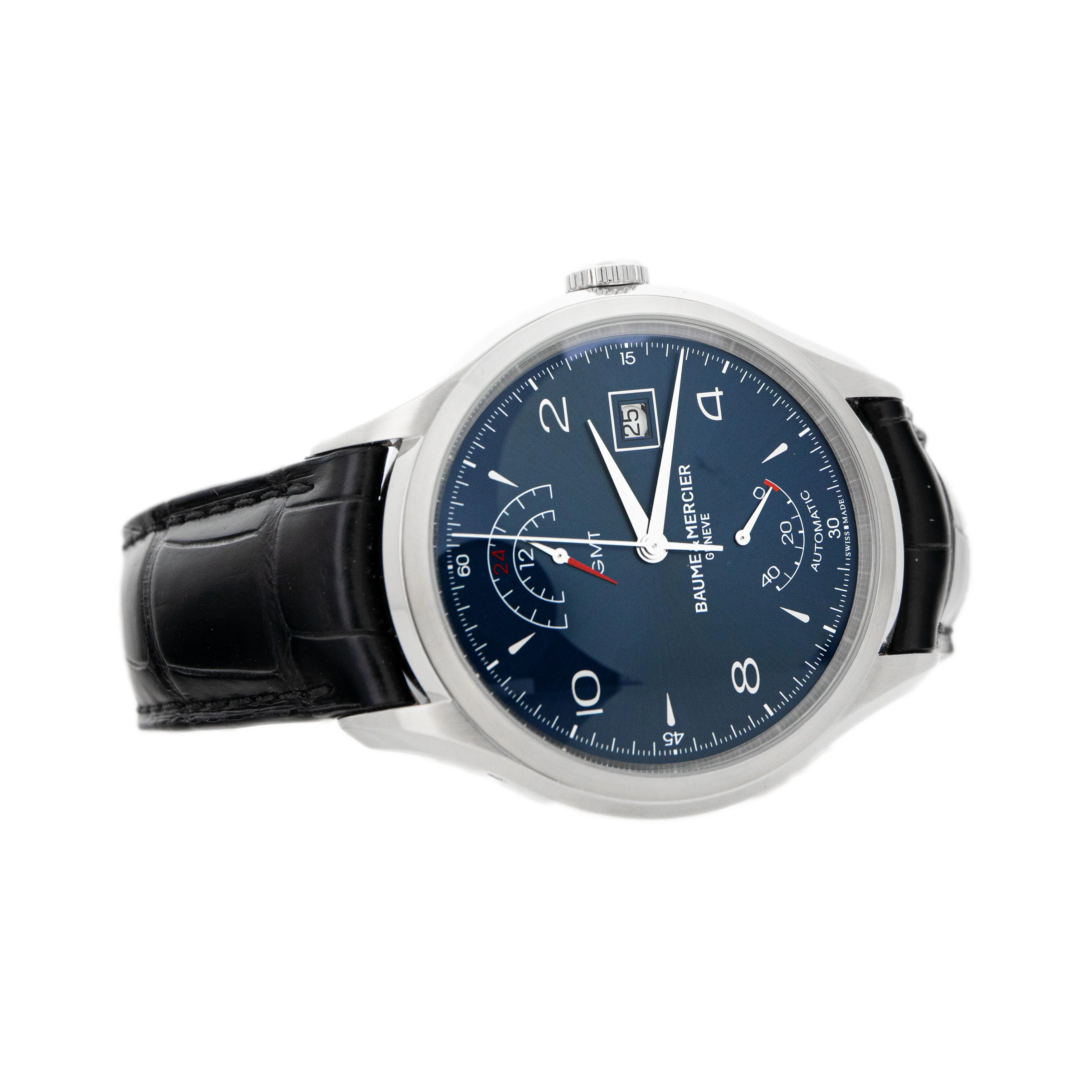 Baume & Mercier Clifton GMT Power Reserve Stainless Steel Blue 43mm TO177243 - Image 4