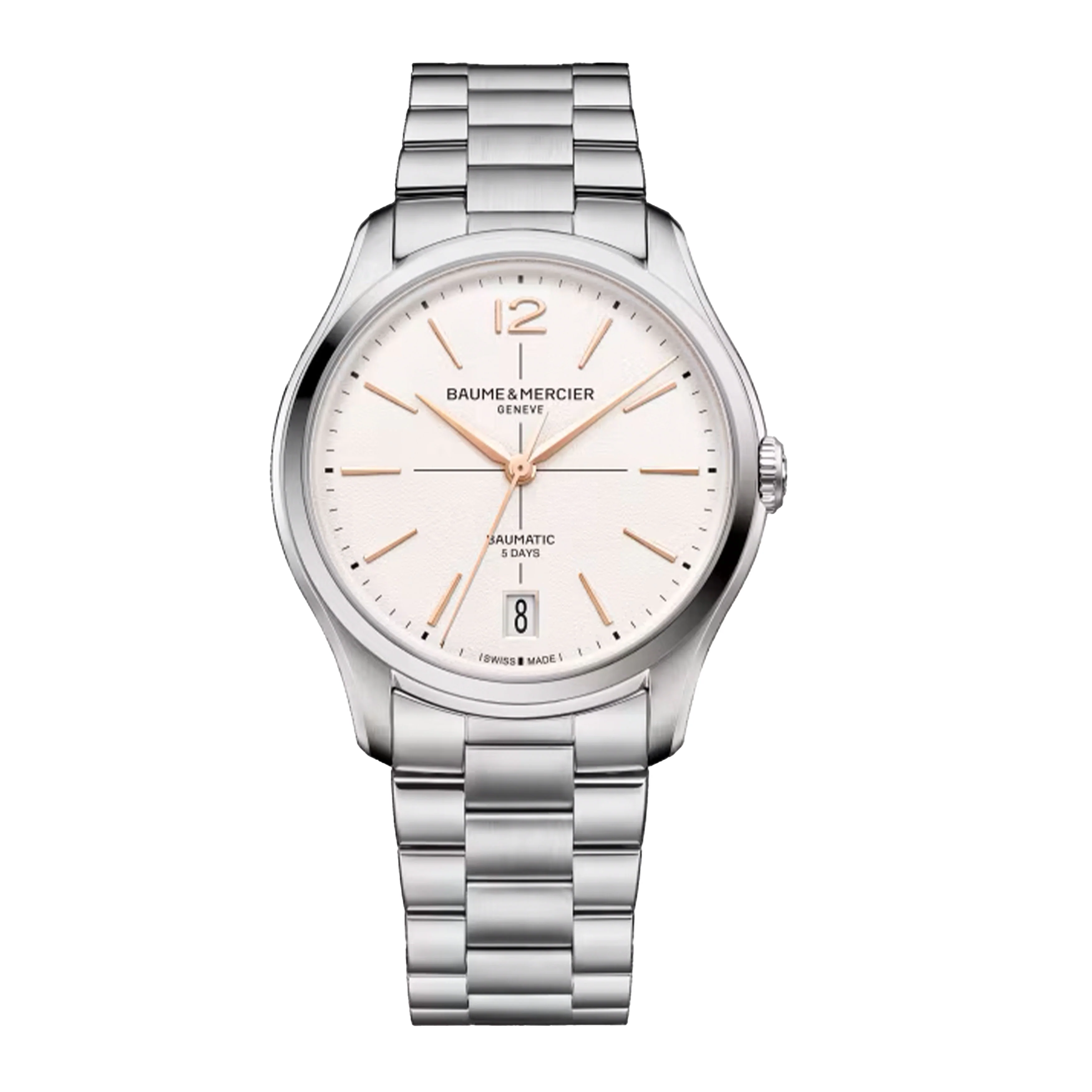 Baume & Mercier Clifton Watch, 39mm White Dial, 10793