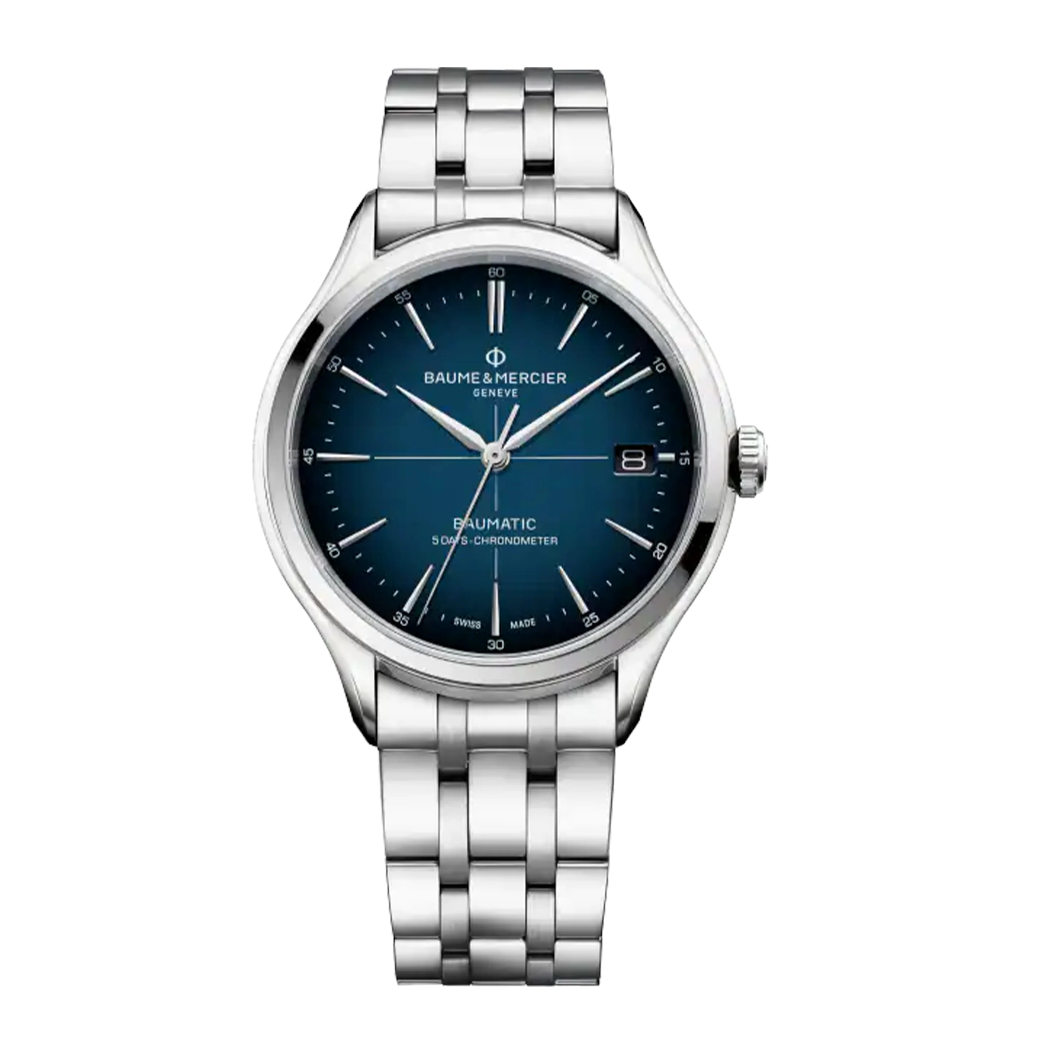 BAUME & MERCIER CLIFTON Watch, 40MM BLUE DIAL, 10468