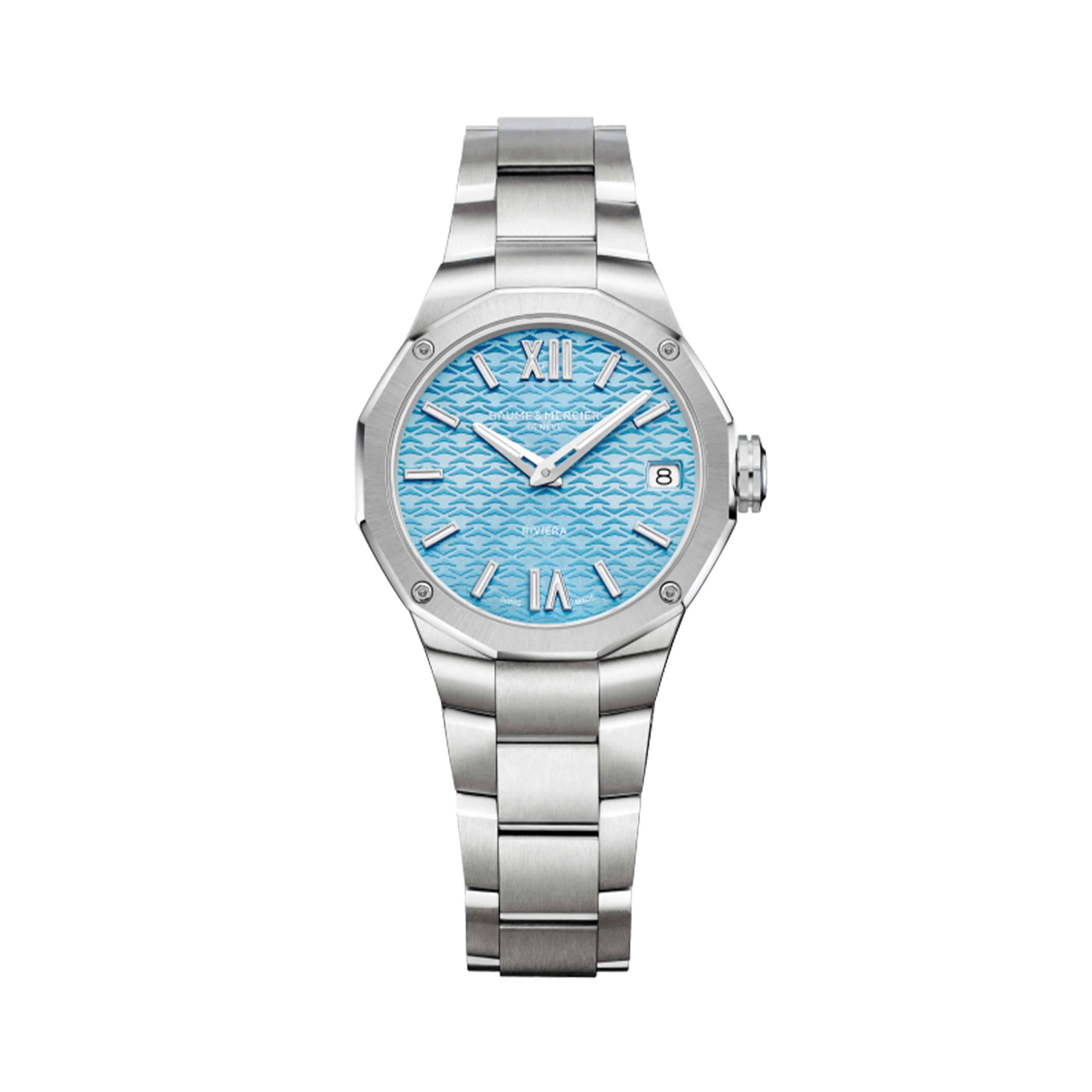 Baume & Mercier Riviera Quartz Watch, 33mm Ice Blue Dial, M0A10811