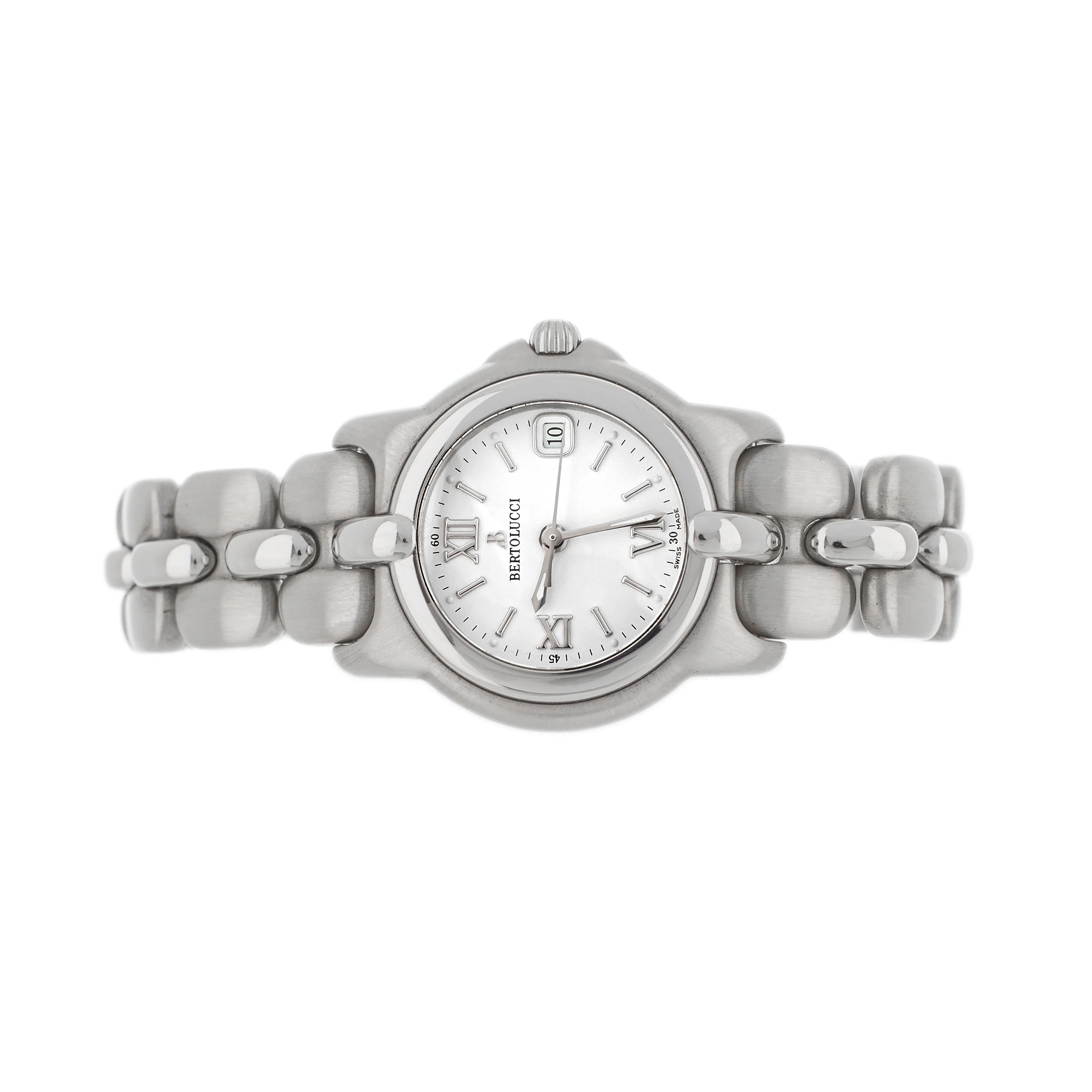 Bertolucci Pulchra Date Stainless Steel White Dial 24mm 083.41.A - Image 2