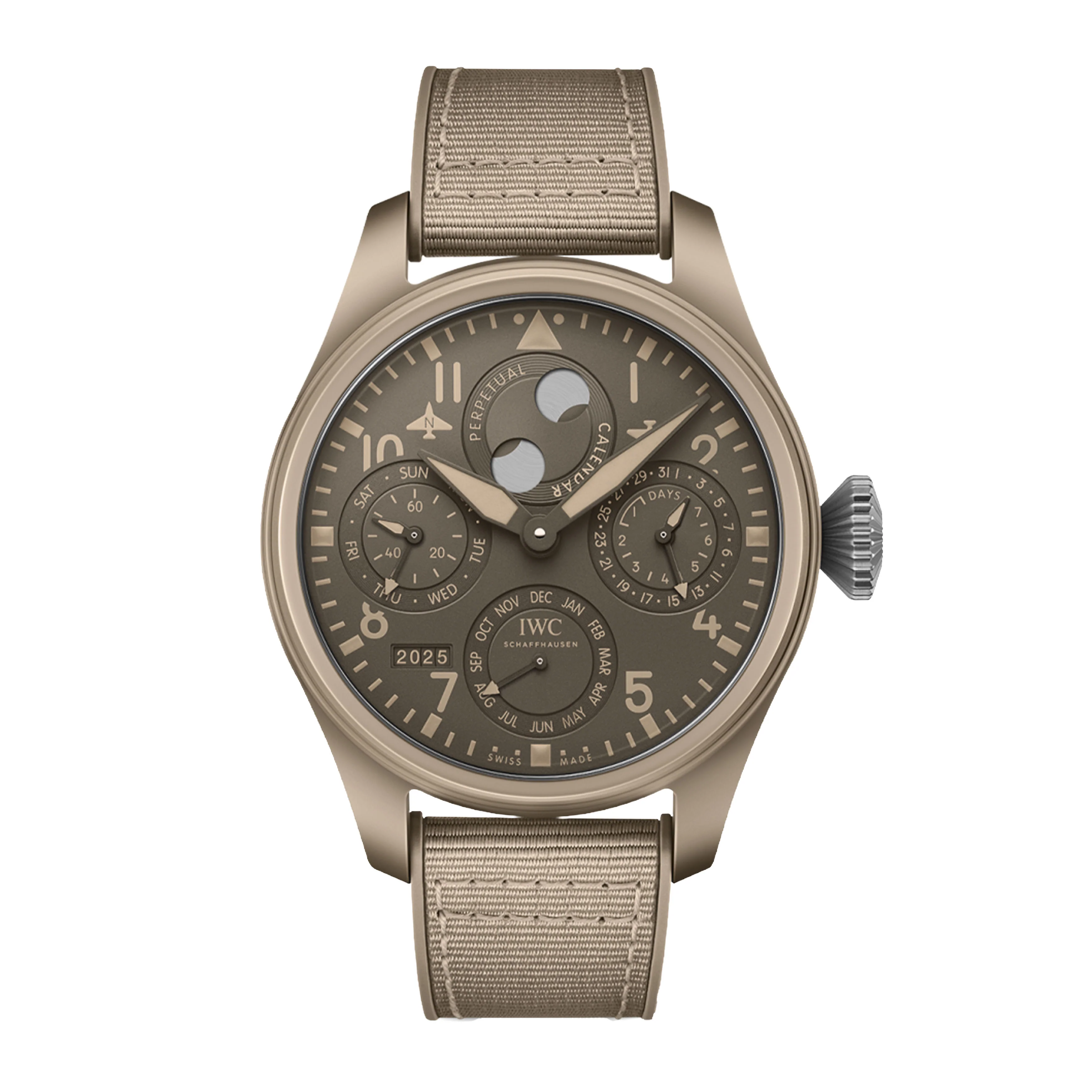 IWC Big Pilot's Watch Perpetual Calendar Mojave Watch, 46mm Tan Dial, IW503004