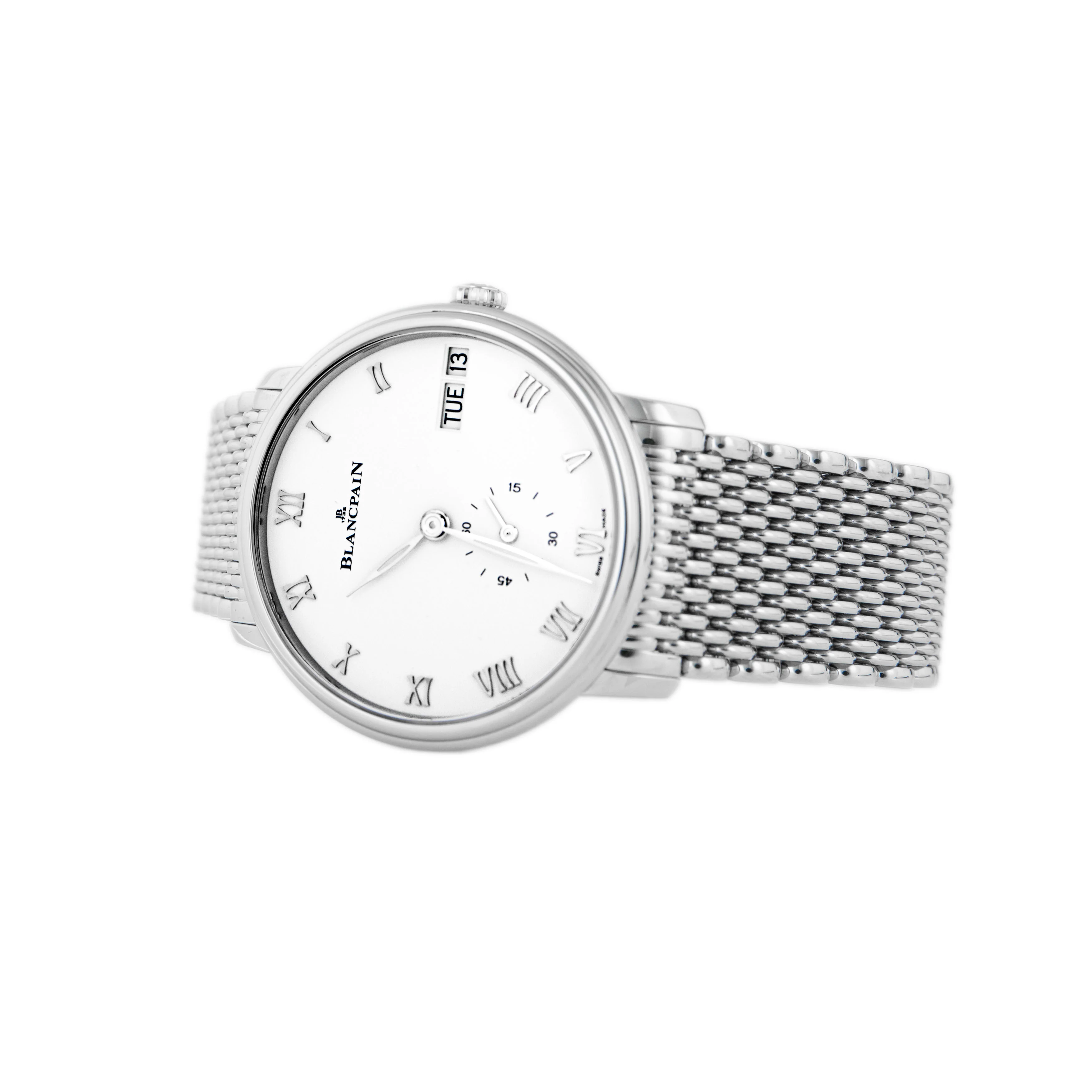 Blancpain Villeret Jour Date White Dial Stainless Steel 40.5mm 6652-1127-MMB Full Set - Image 3
