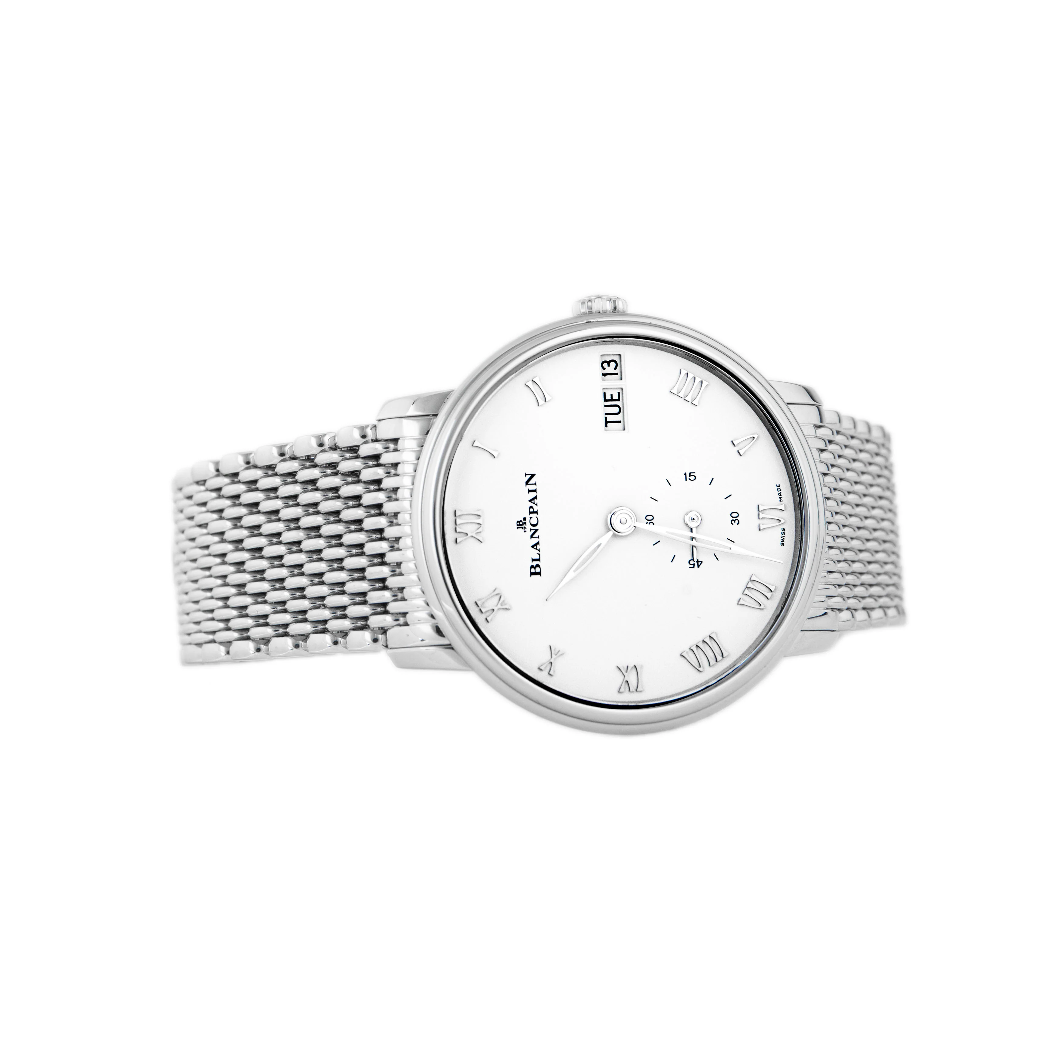 Blancpain Villeret Jour Date White Dial Stainless Steel 40.5mm 6652-1127-MMB Full Set - Image 4
