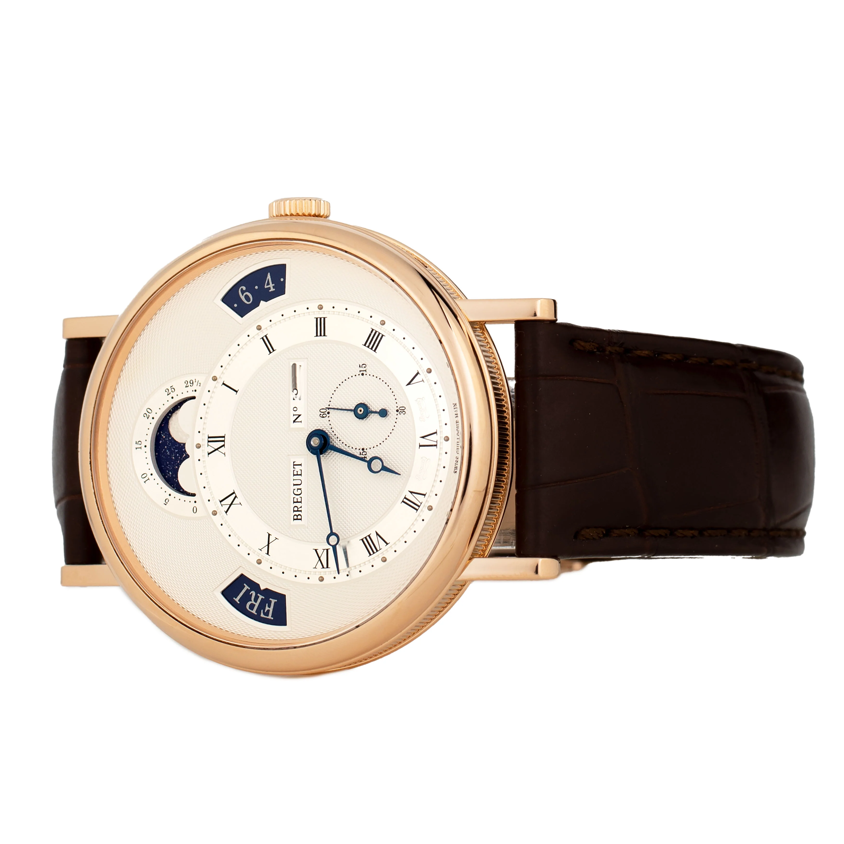 Breguet Classique Calendrier Rose Gold Silver Dial 39mm 7337BR129VU Full Set - Image 3