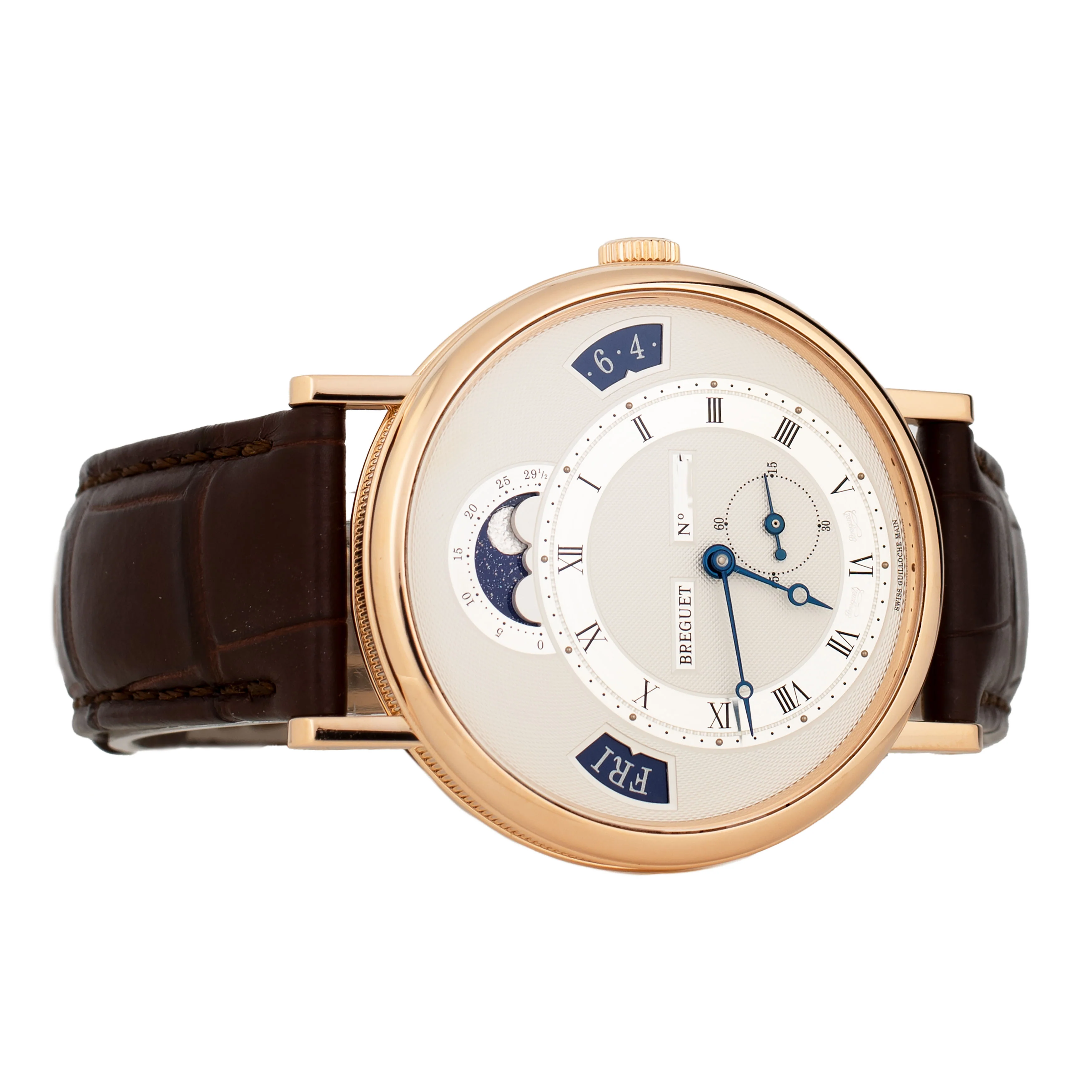 Breguet Classique Calendrier Rose Gold Silver Dial 39mm 7337BR129VU Full Set - Image 4