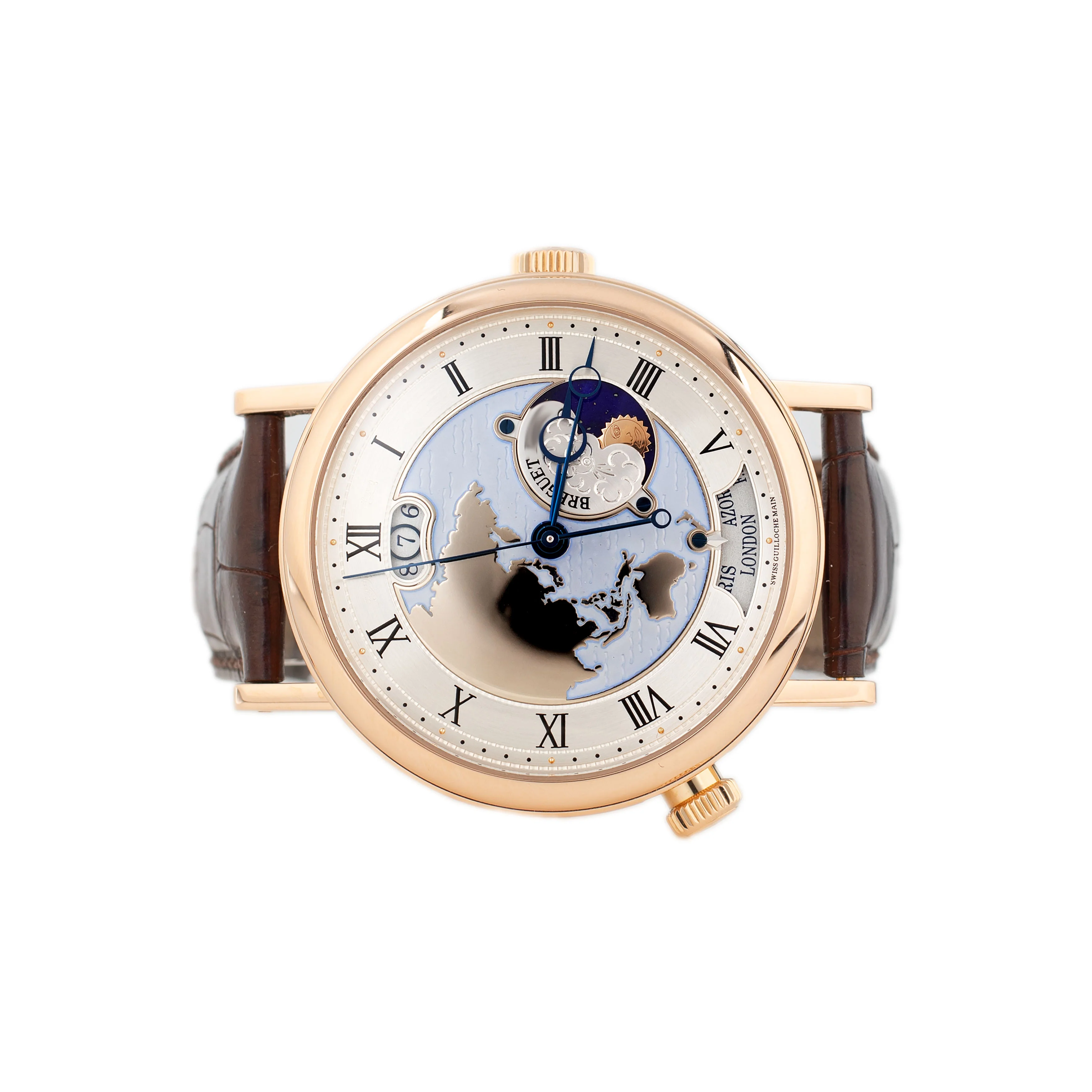 Breguet Classique Hora Mundi 5717 Rose Gold Silver Dial 43mm 5717BR/AS/9ZU Full Set - Image 2