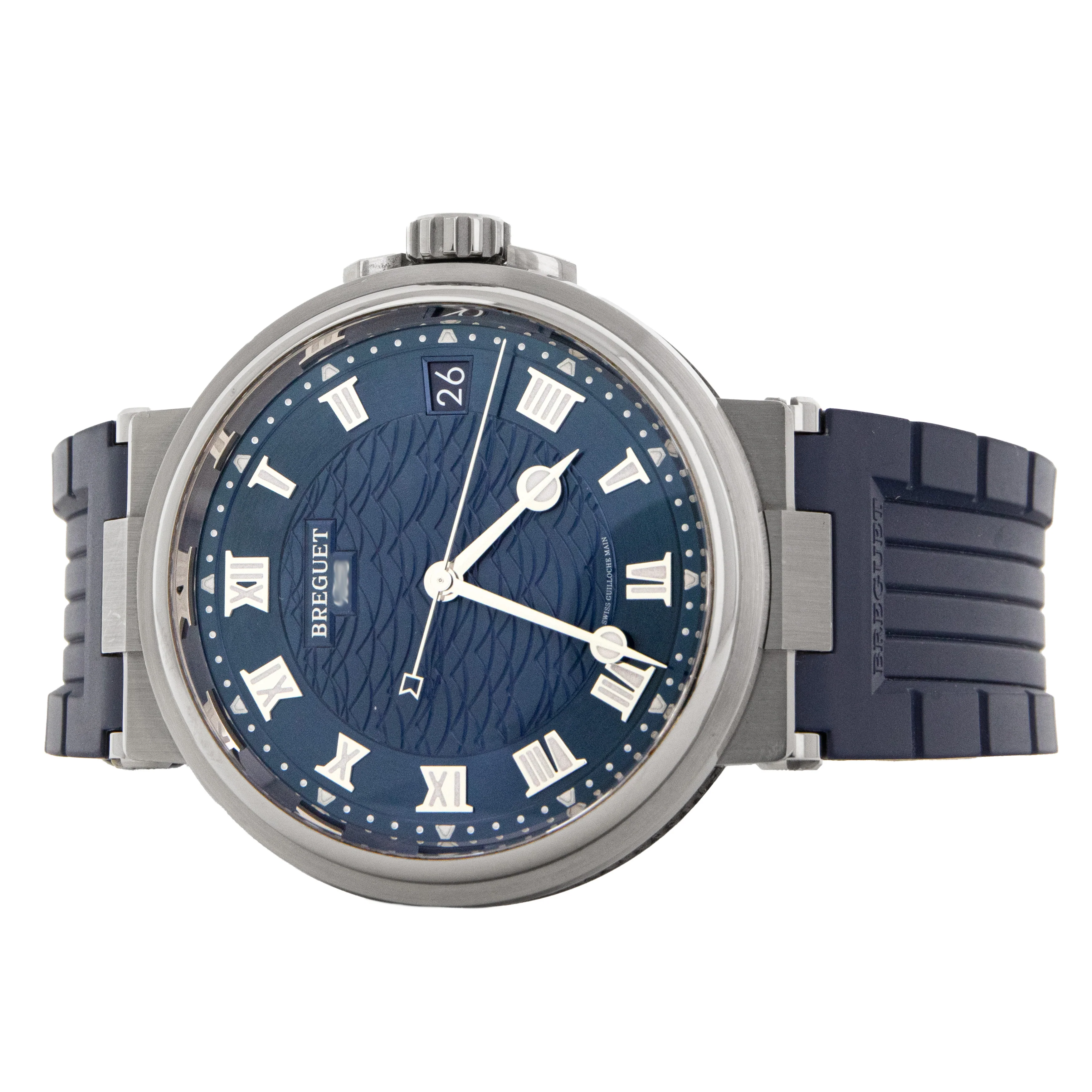 Breguet Marine 5517 White Gold Blue Dial 40mm Rubber 5517BB/Y2/9ZU Full Set - Image 3