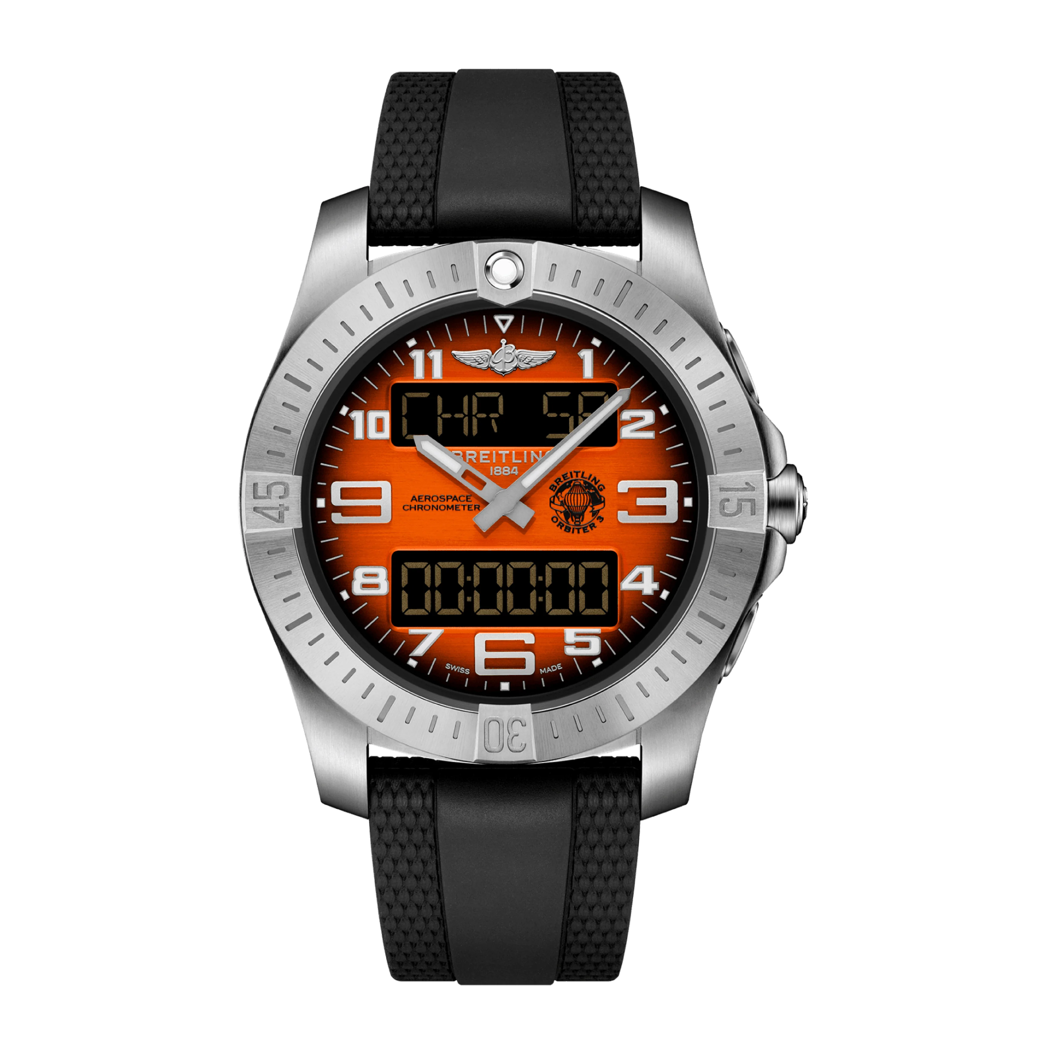 Breitling Aerospace B70 Orbiter Watch, 43mm Orange Dial, EB70101A1O1S1