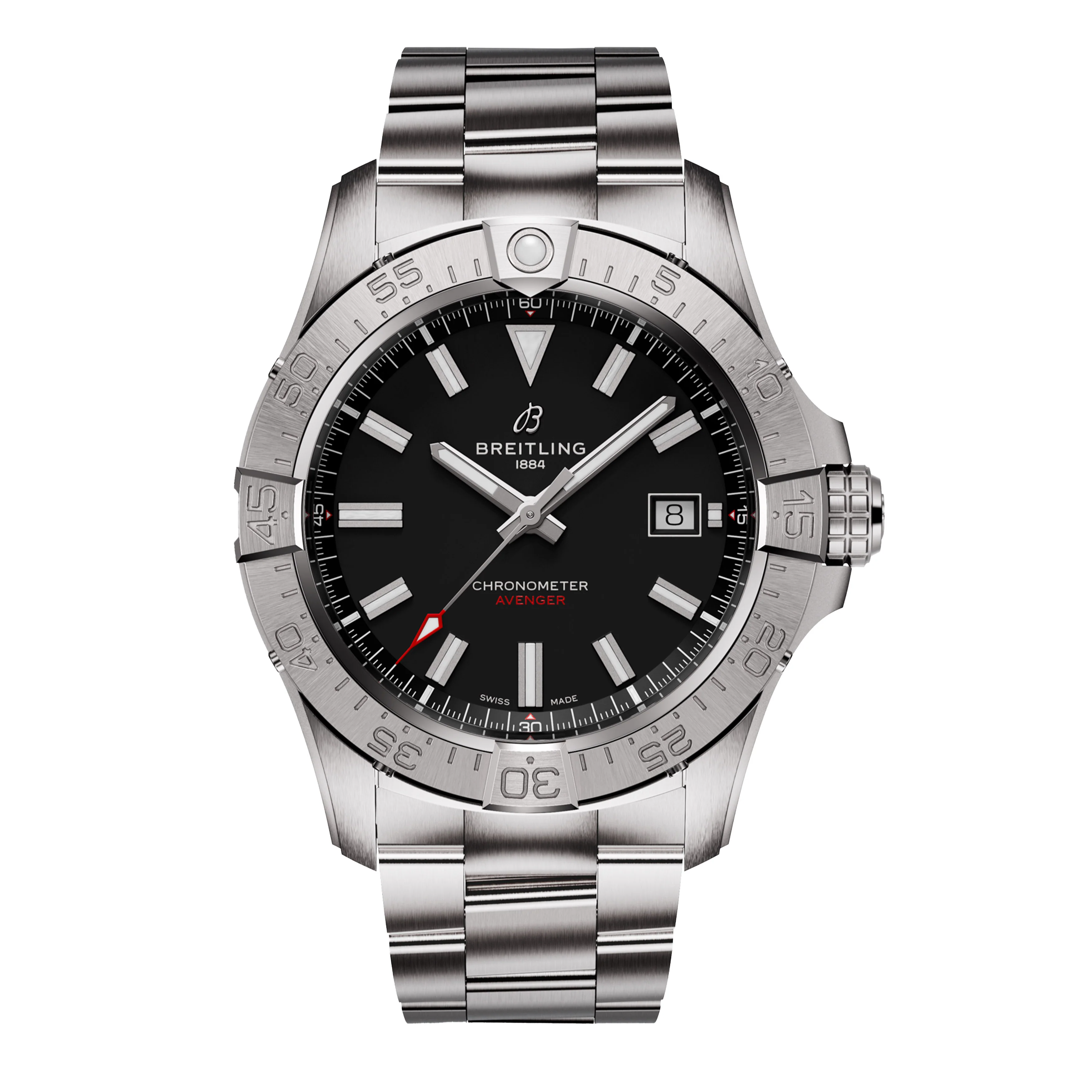 Breitling  Avenger Automatic 42 Watch, 42mm Black Dial, A17328101B1A1