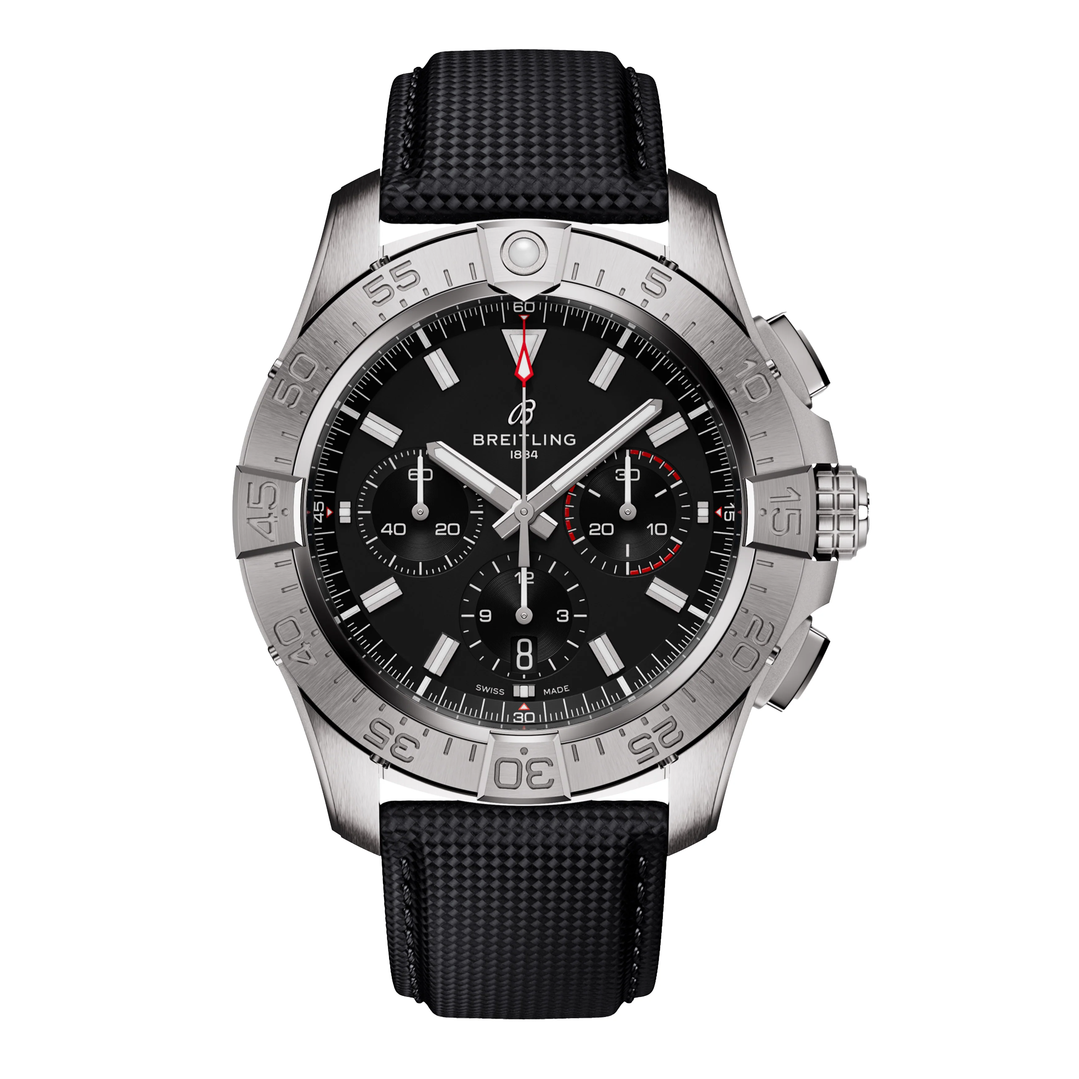 Breitling  Avenger B01 Chronograph 44 Watch, 44mm black Dial, AB0147101B1X1