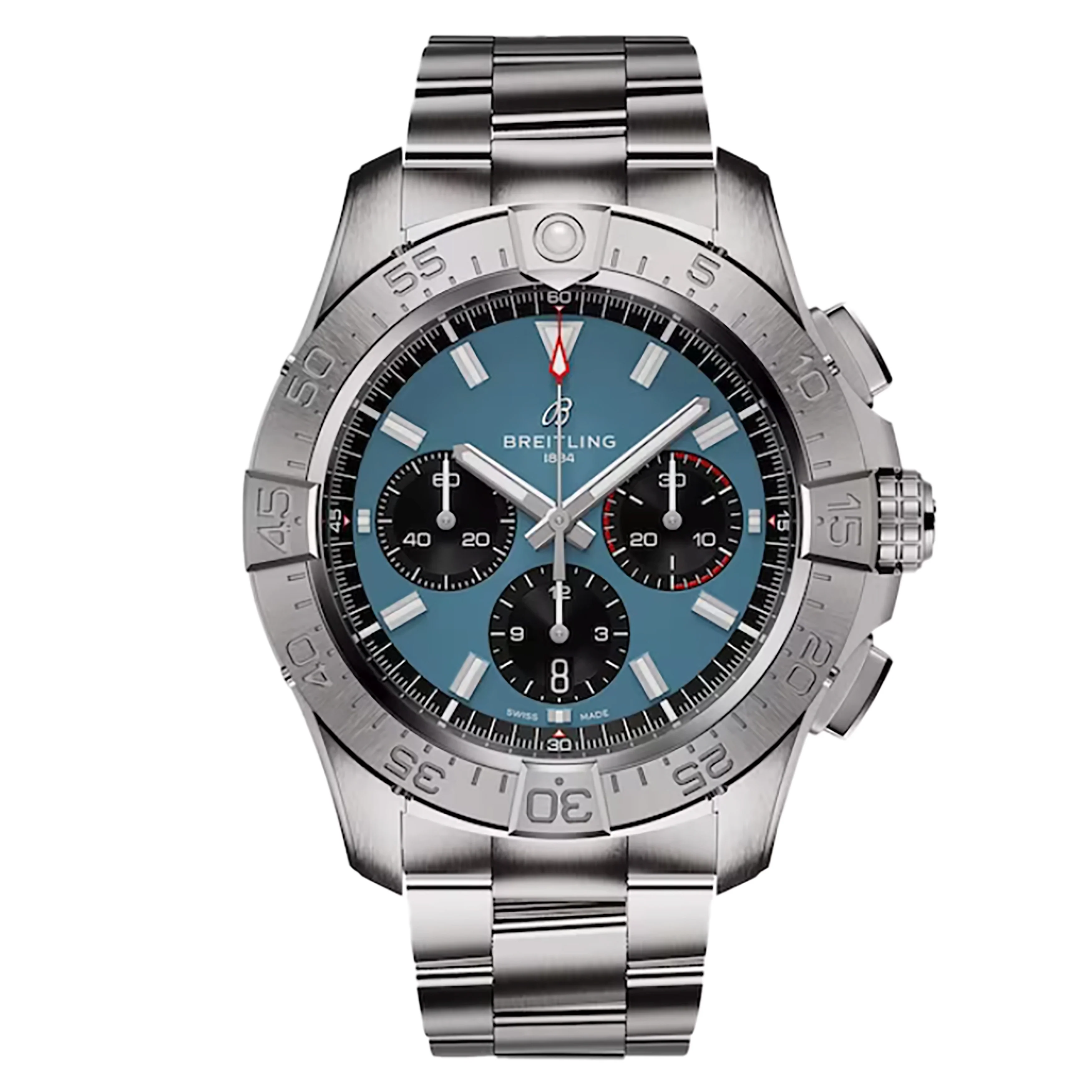 Breitling Avenger B01 Chronograph 44 Watch, 44mm Blue Dial, AB0147101C1A1
