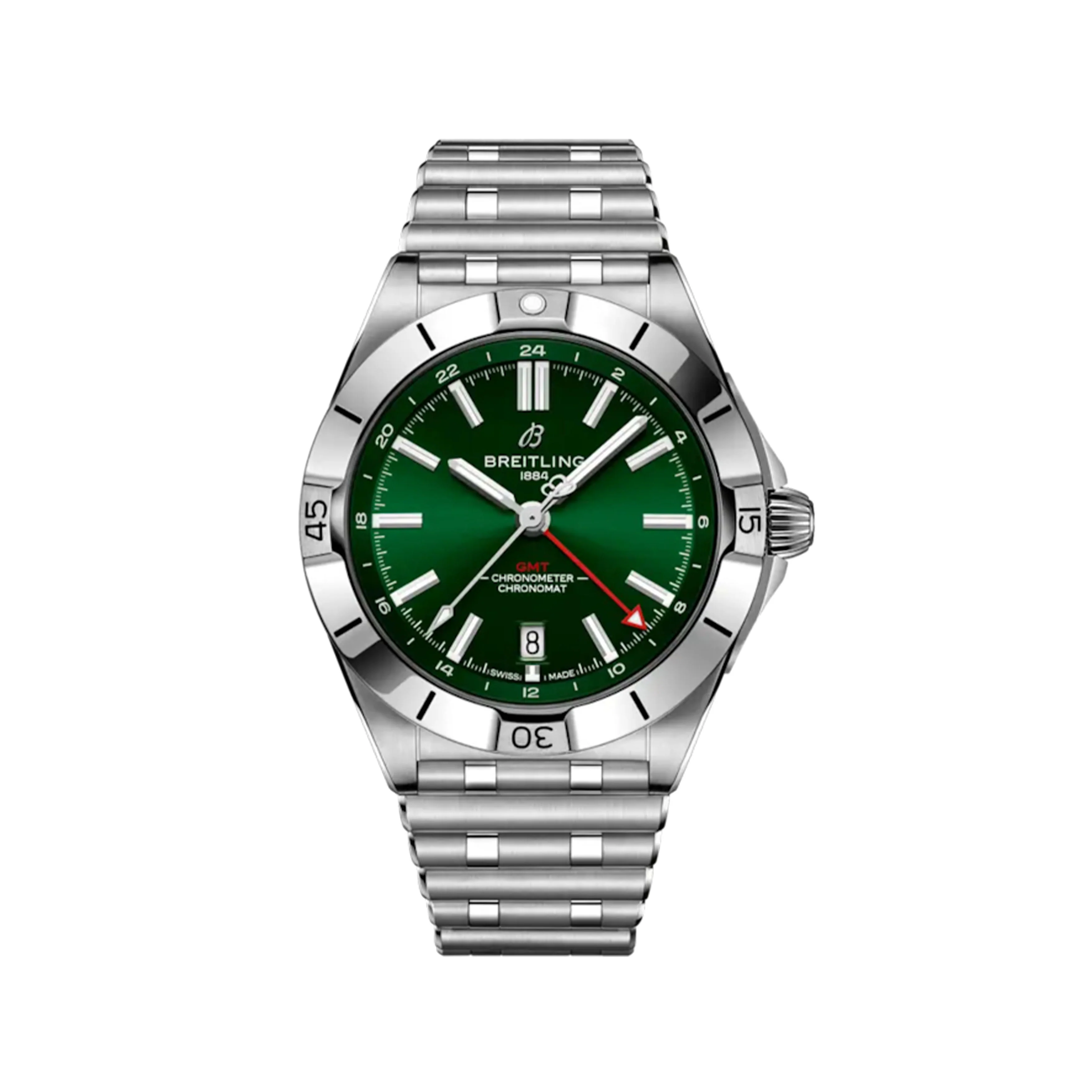 Breitling Chronomat Automatic Gmt Watch, 40mm Green Dial, A32398101L1A1