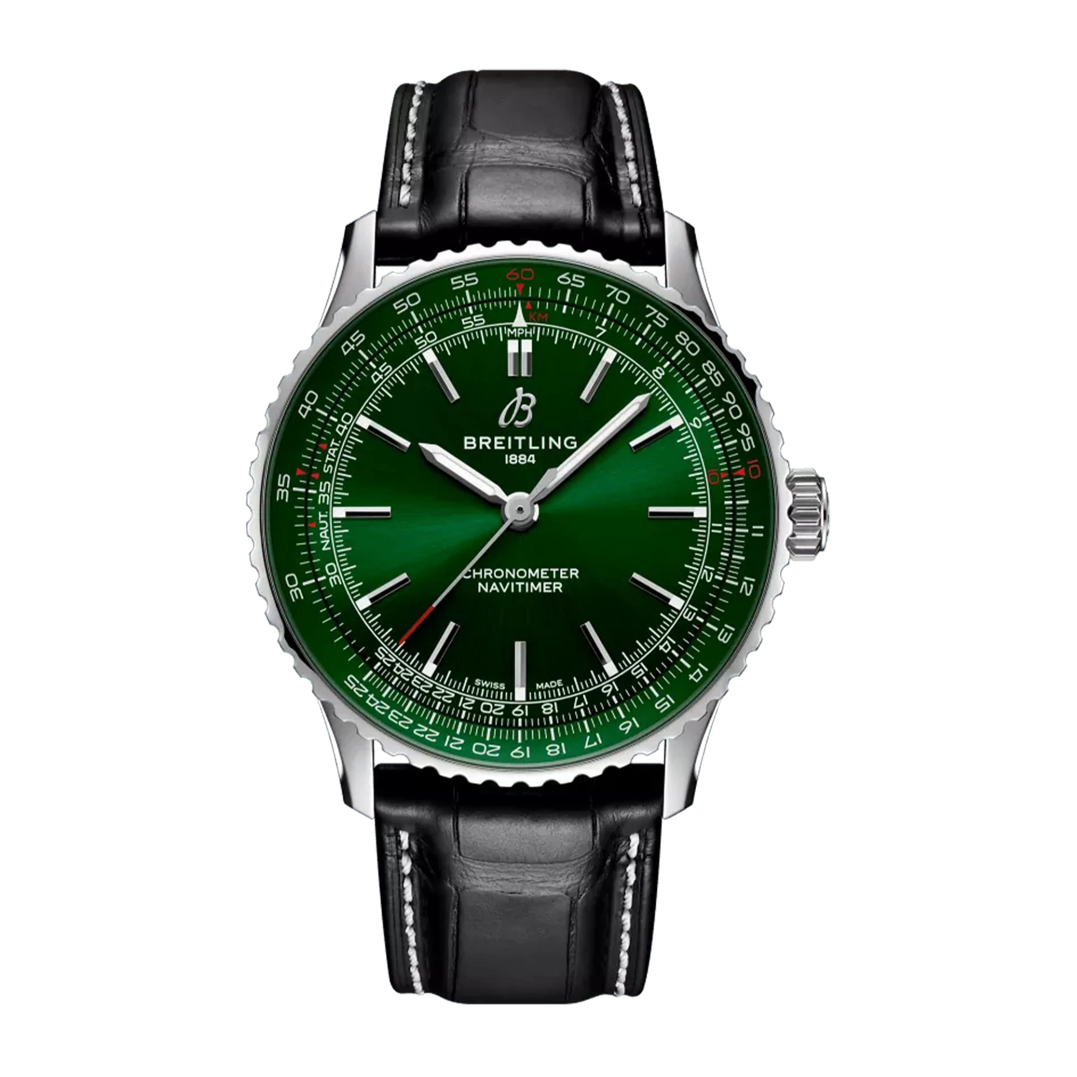 Breitling Navitimer Automatic 41 Watch, 41mm Green Dial, A17329371L1P1