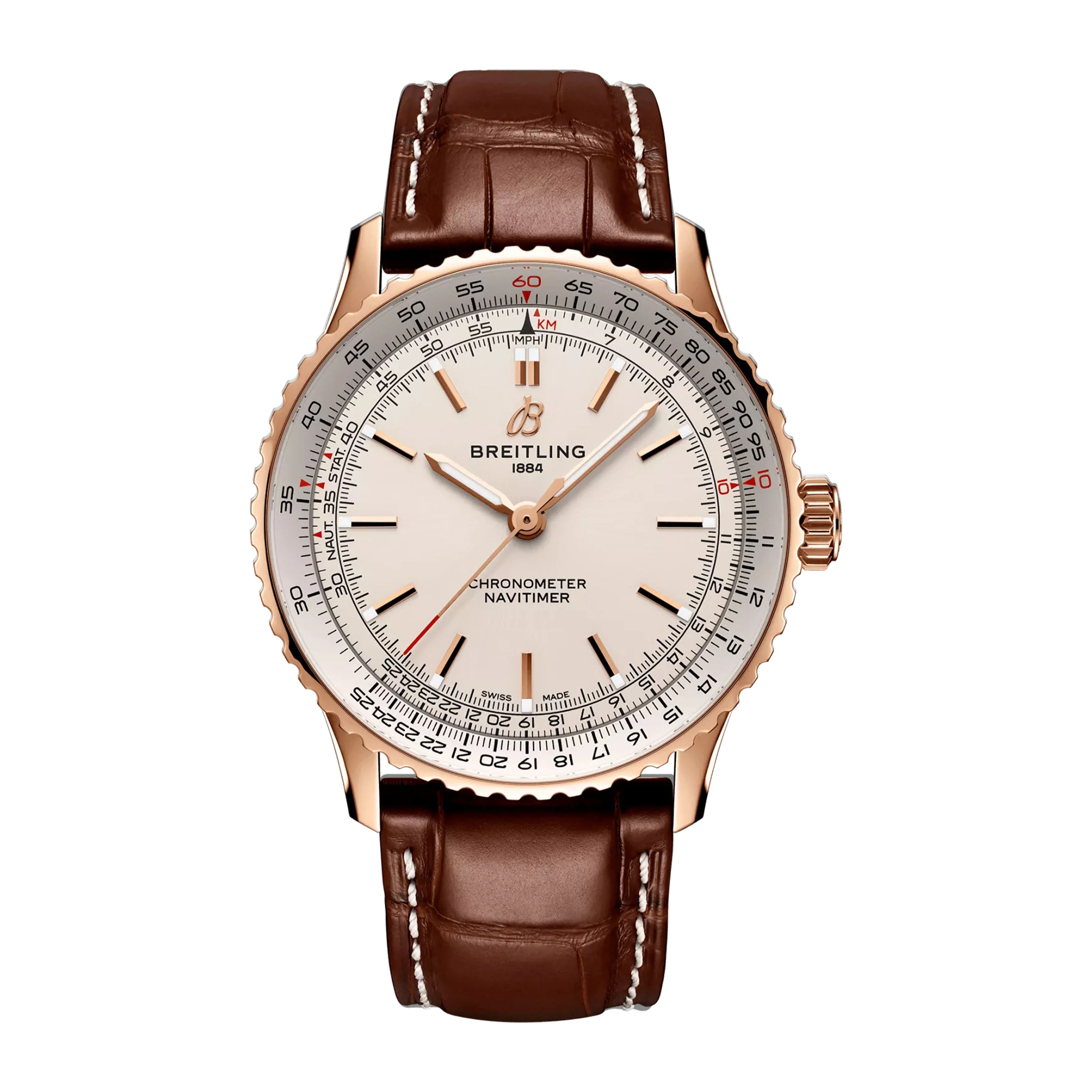 Breitling Navitimer Automatic 41 Watch, 41mm Silver Dial, R17329F41G1P1