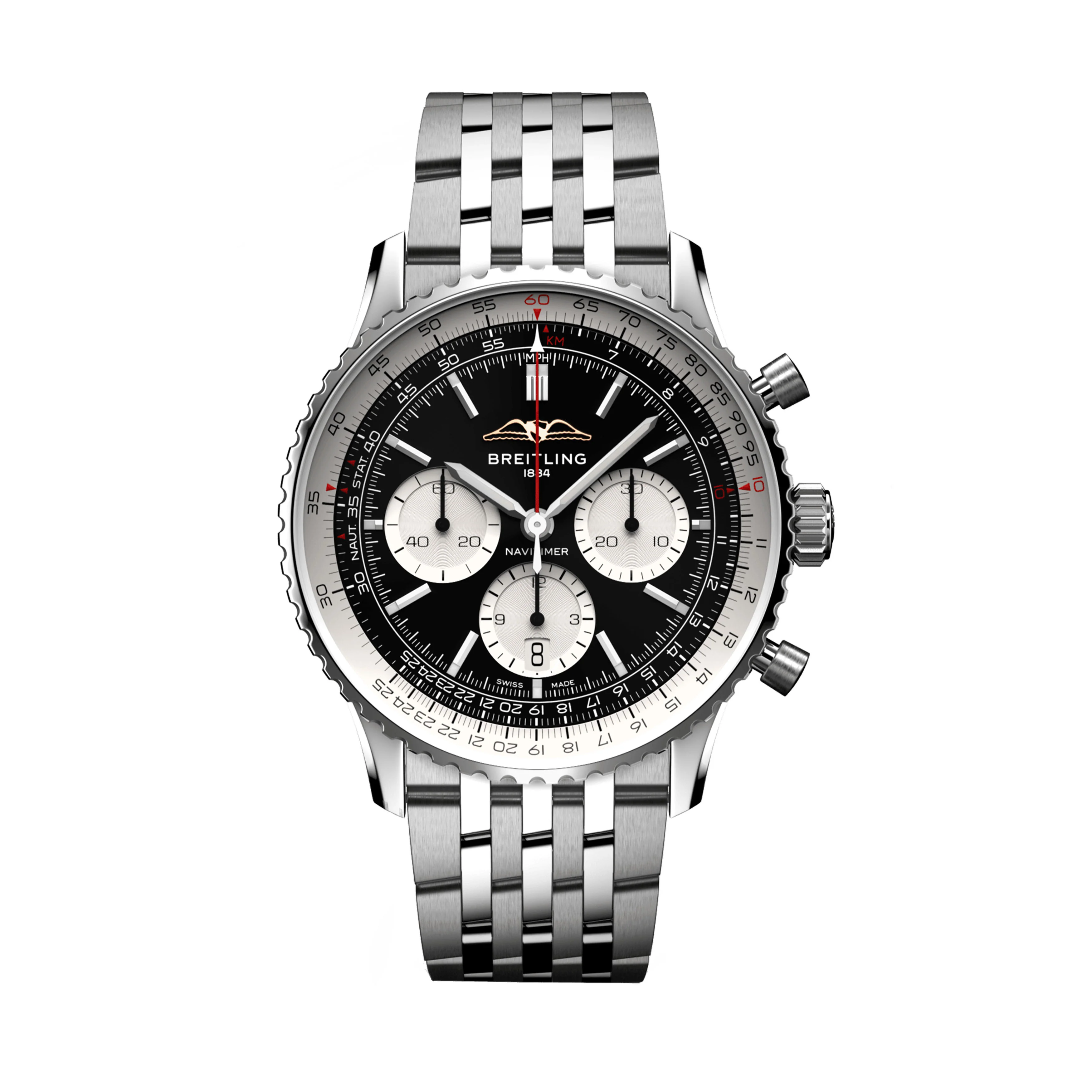 Breitling Navitimer B01 Chronograph Watch, 43mm Black Dial, AB0138211B1A1