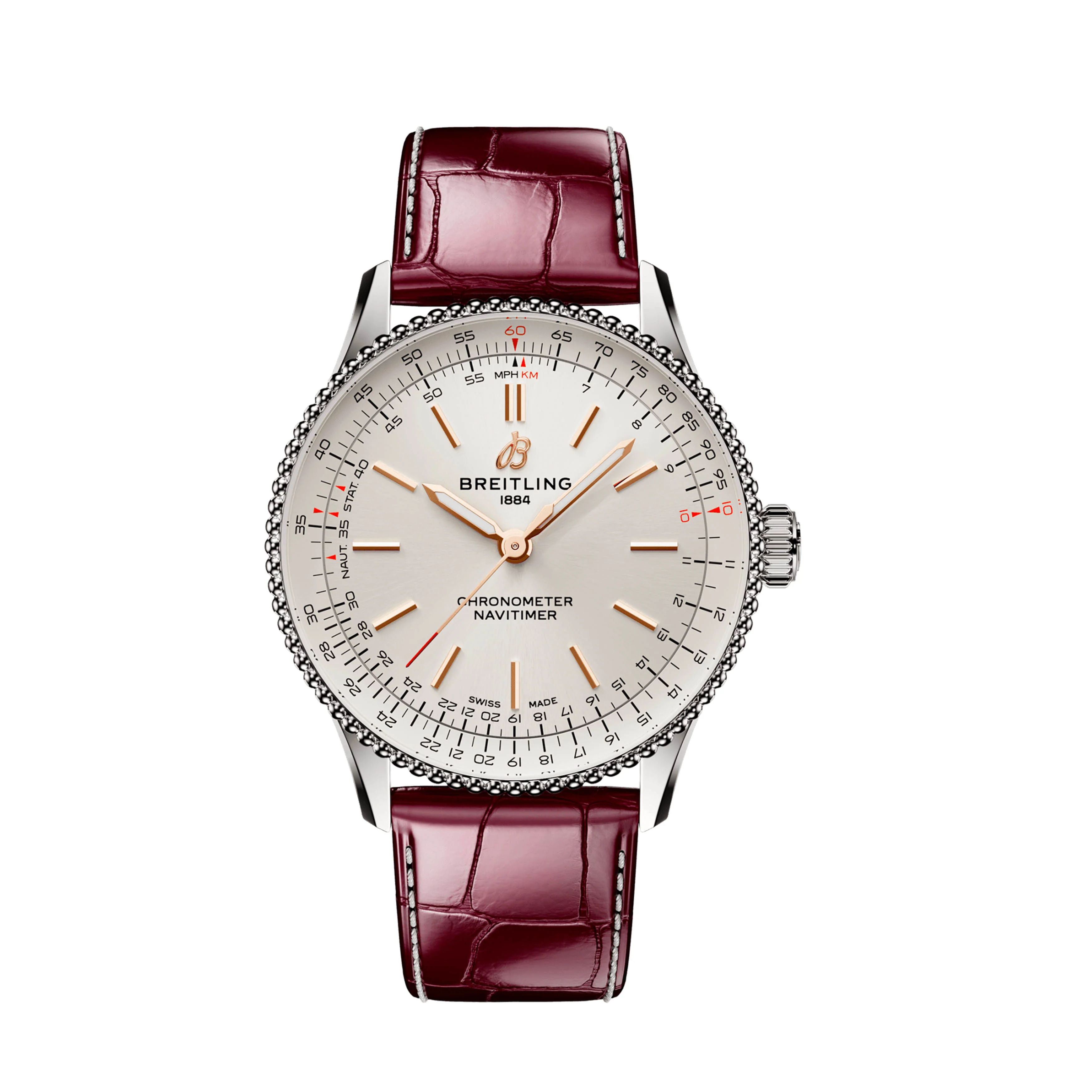 Breitling Navitimer 36 Watch, 36mm Silver Dial, A17327211G1P1