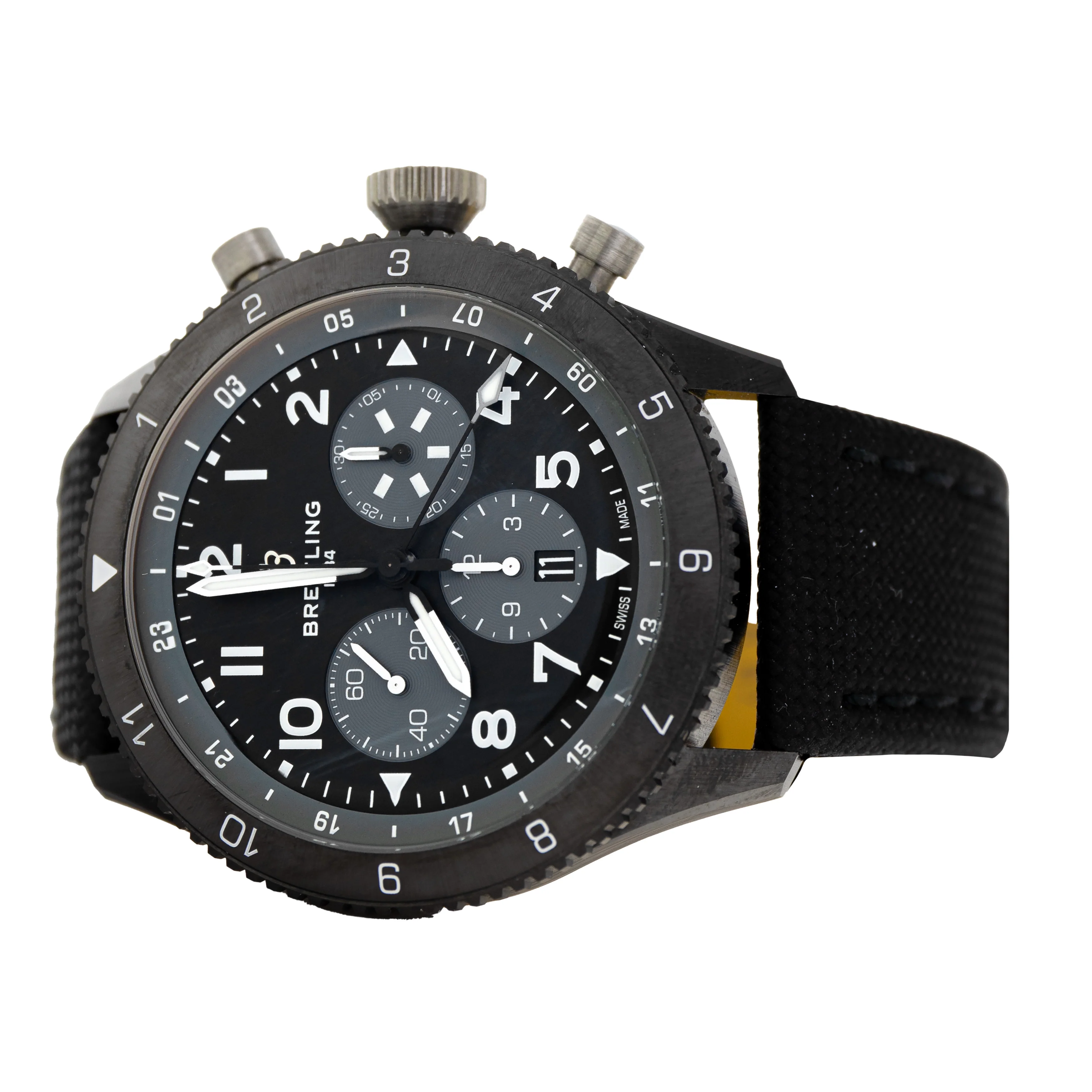 Breitling Avi B04 Chronograph GMT 46 Super Mosquito Black 46mm SB04451A1B1X1 - Image 3