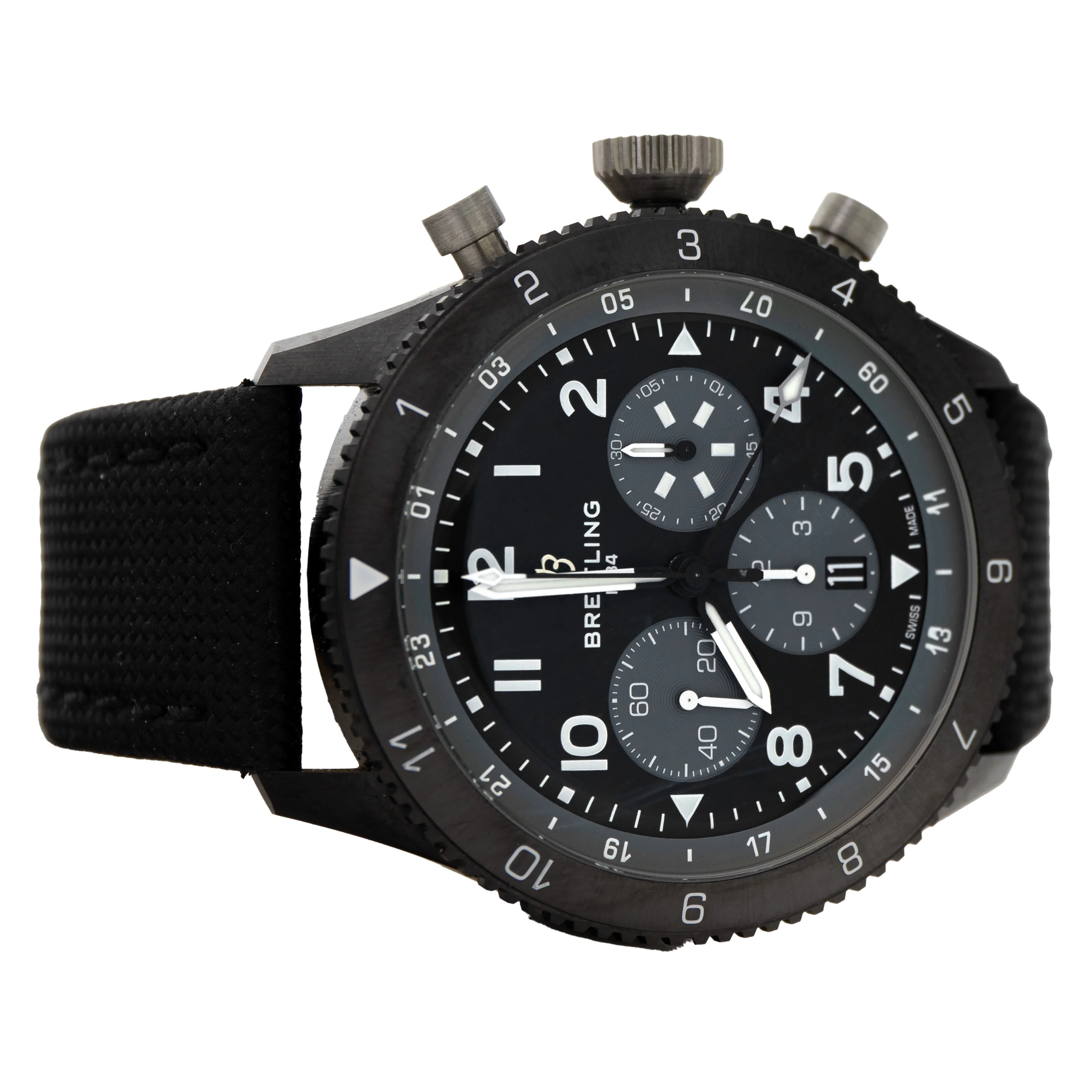 Breitling Avi B04 Chronograph GMT 46 Super Mosquito Black 46mm SB04451A1B1X1 - Image 4