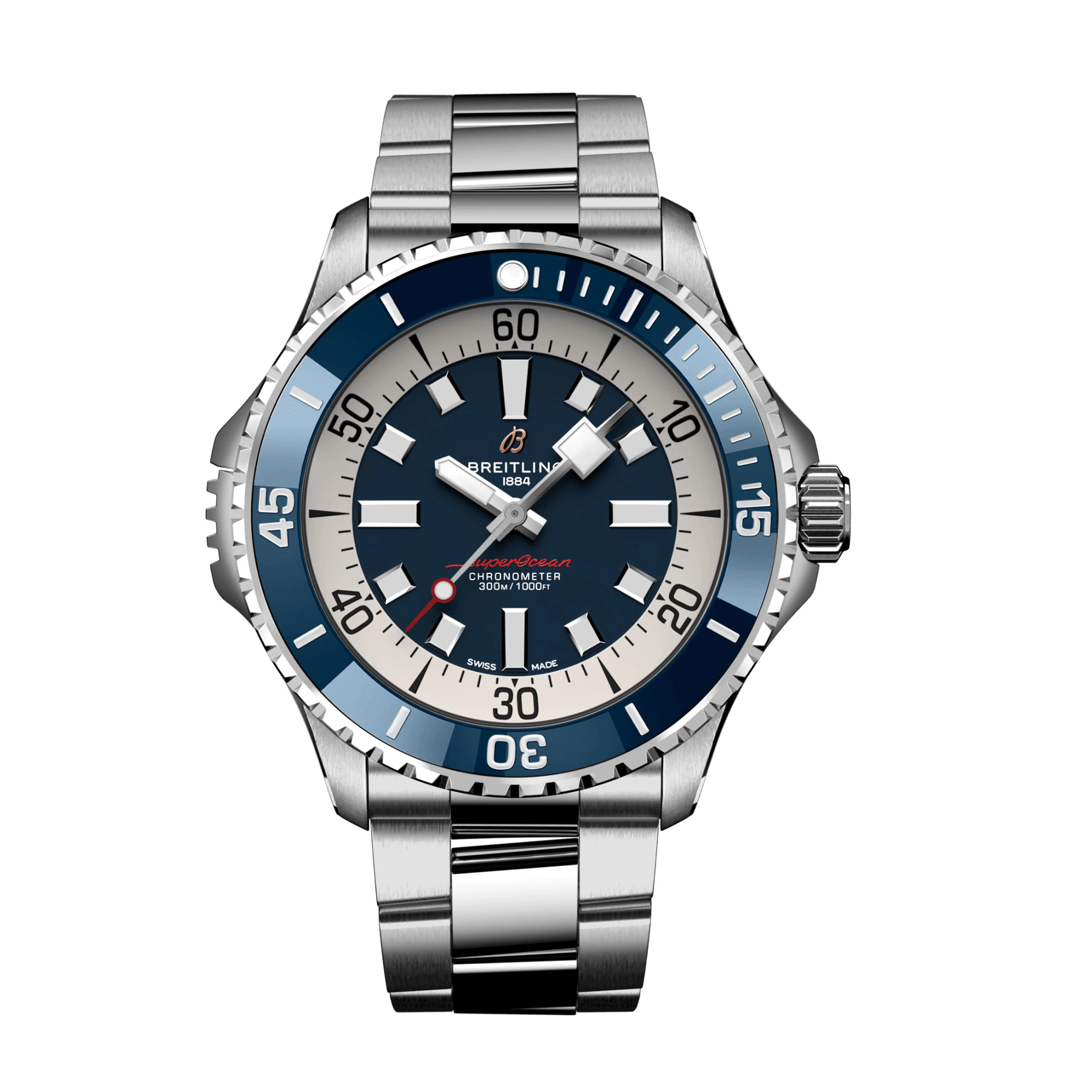 Breitling Superocean Automatic Watch, 46mm Blue Dial, A17378E71C1A1