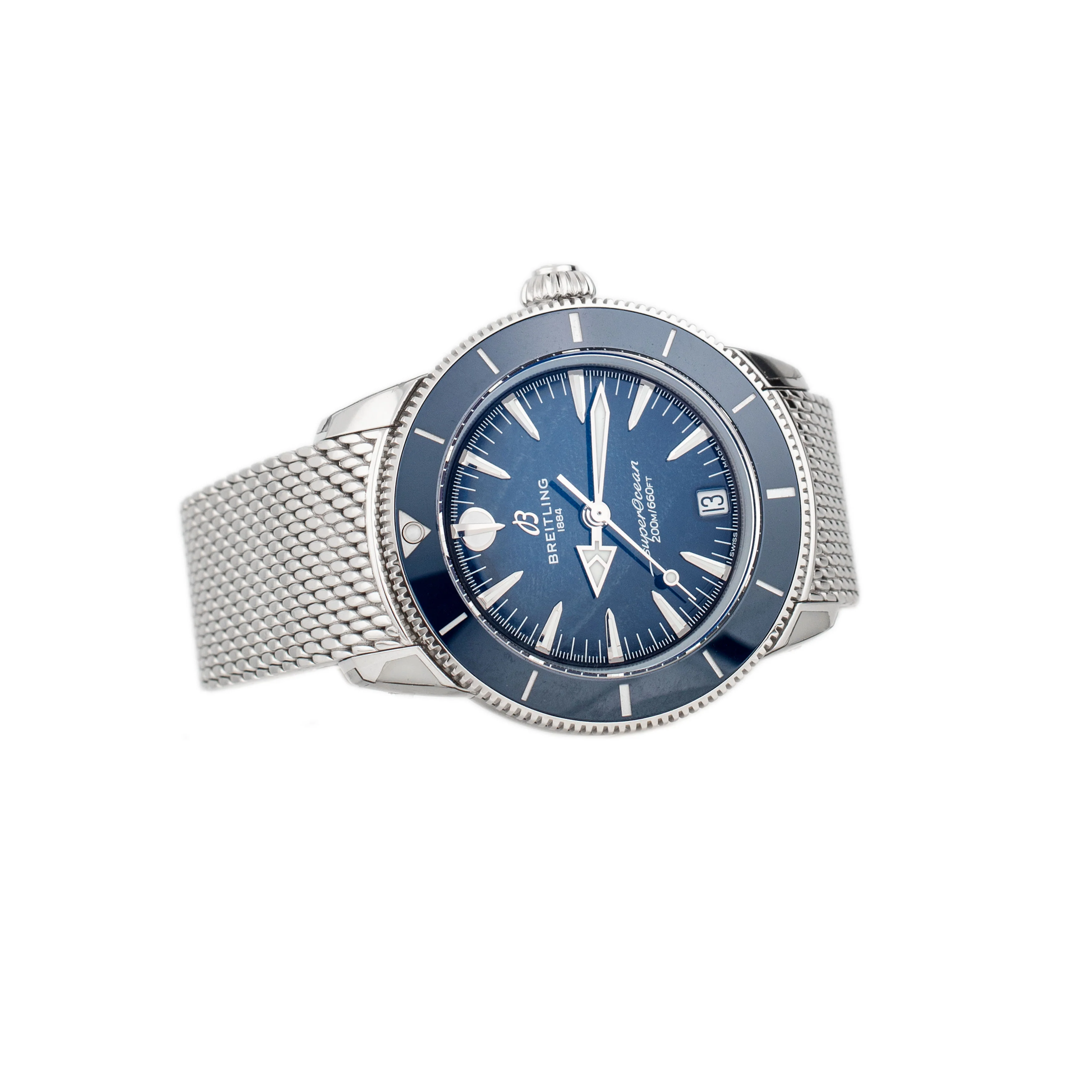 Breitling Superocean Heritage Automatic 36 Stainless Steel Blue Dial 36mm A10390161C1A1 Full Set - Image 4