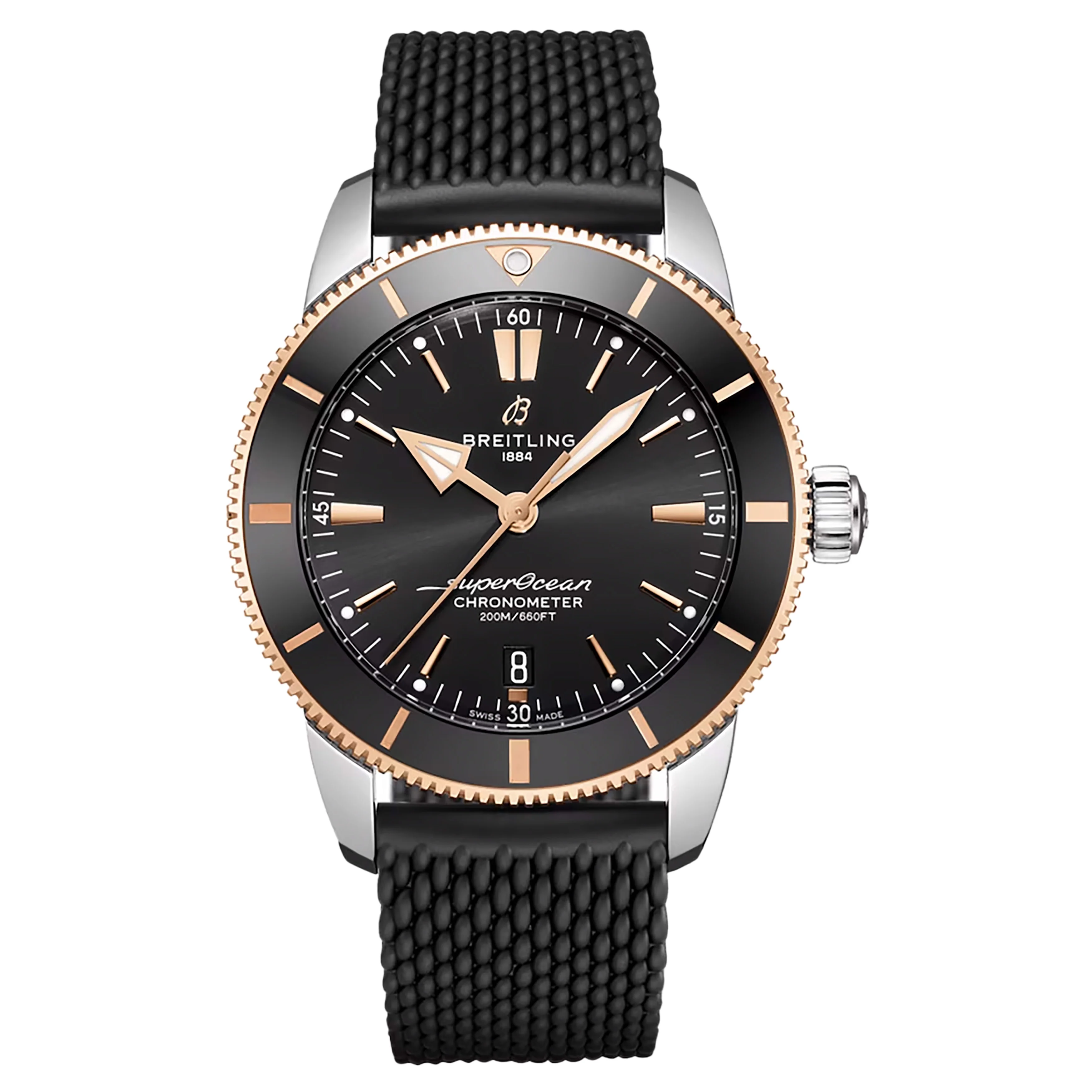 Breitling SUPEROCEAN HERITAGE B20 AUTOMATIC 44 Watch, Black DIal, UB2030121B1S1