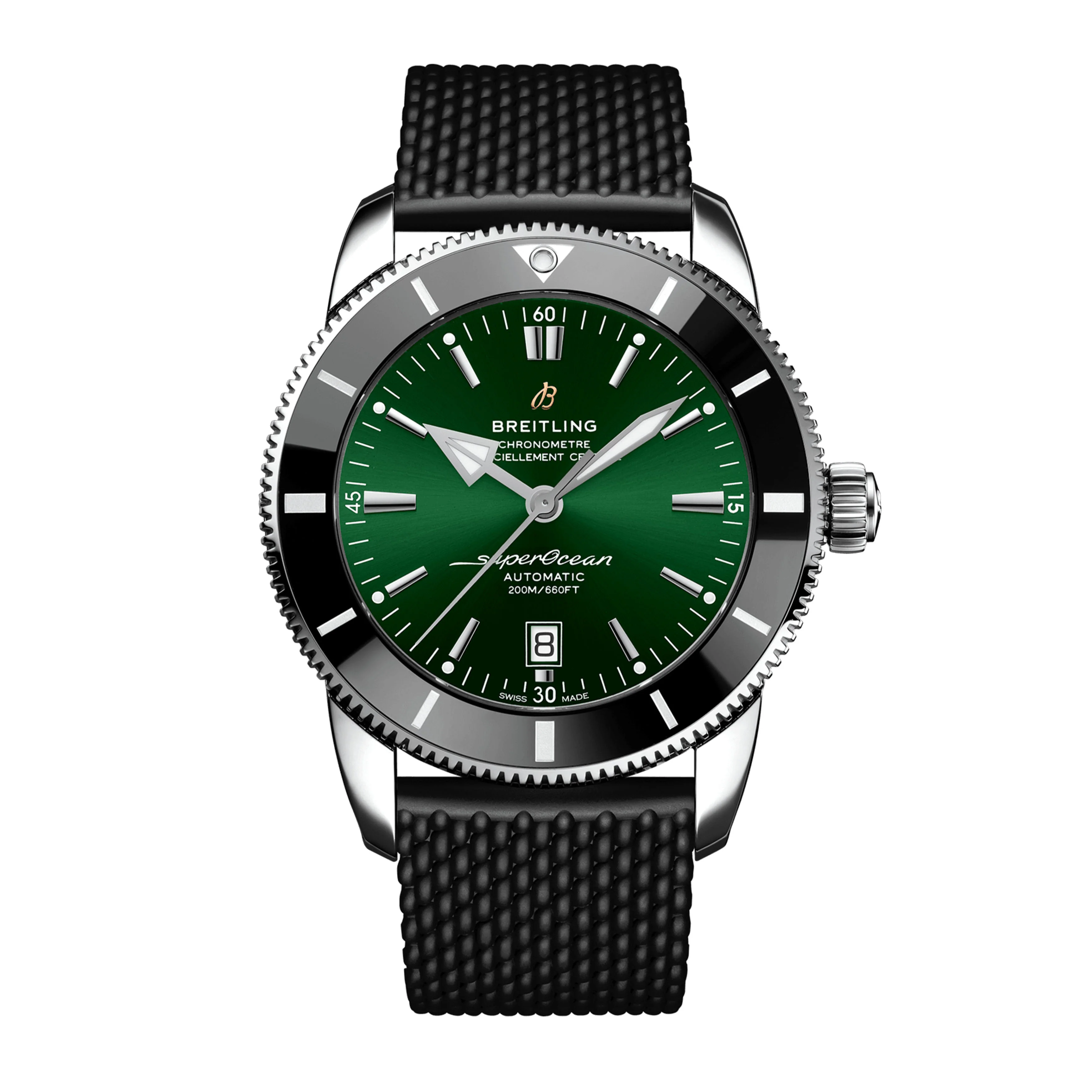 Breitling Superocean Heritage B20 Automatic Watch, 46mm Green Dial, AB2020121L1S1