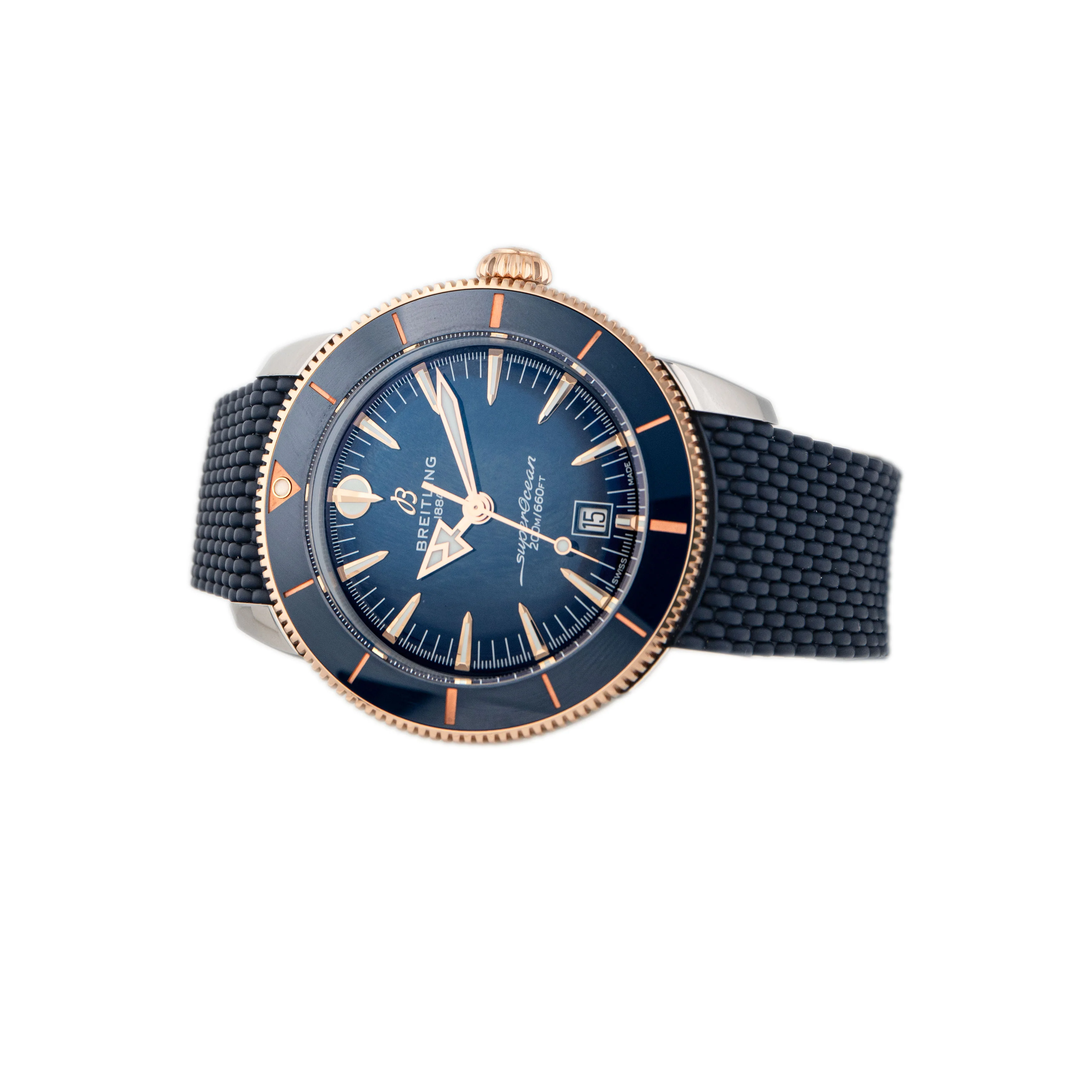 Breitling Superocean Heritage B31 Automatic 44 Stainless Steel Rose Gold Blue Dial 44mm UB3112161C1S1 Full Set - Image 3