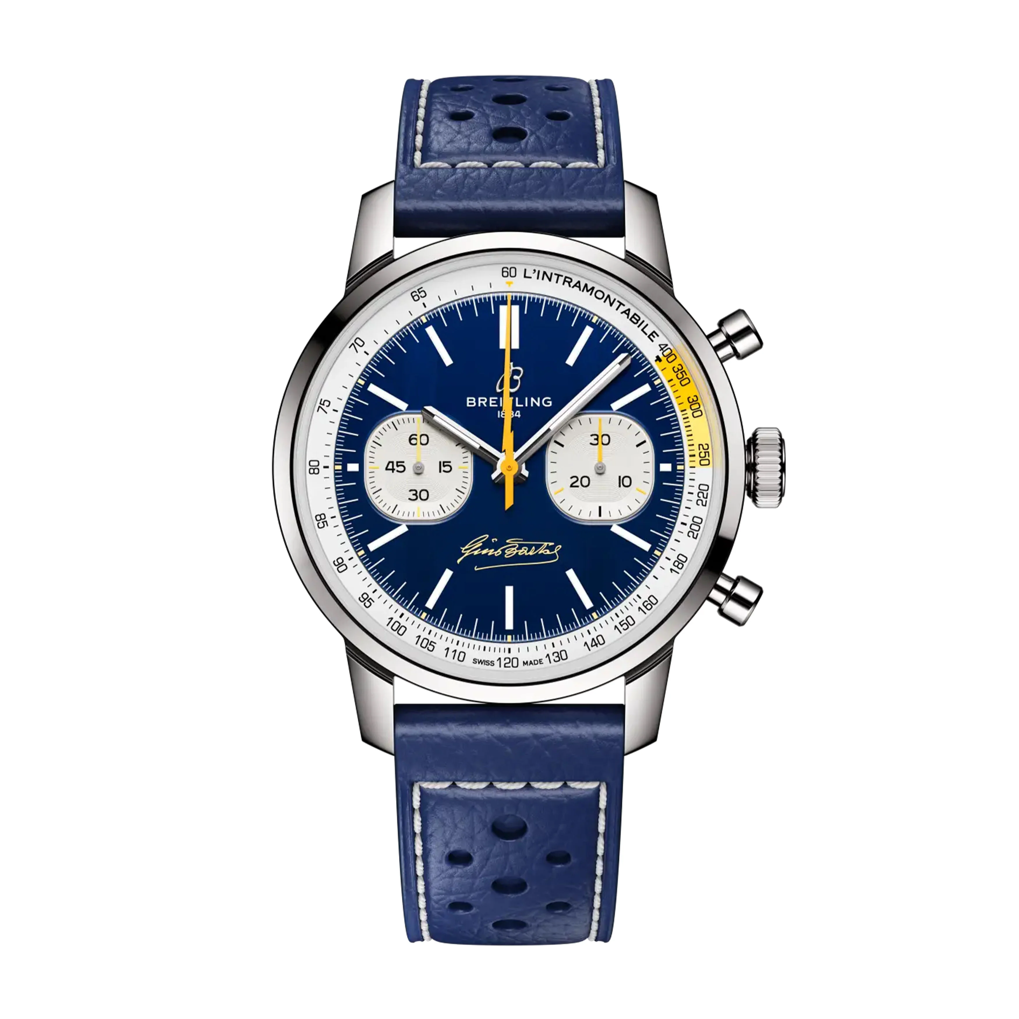Breitling Top Time B01 "Gino Bartali" Watch, 41mm Blue Dial, AB01767A1C1X1