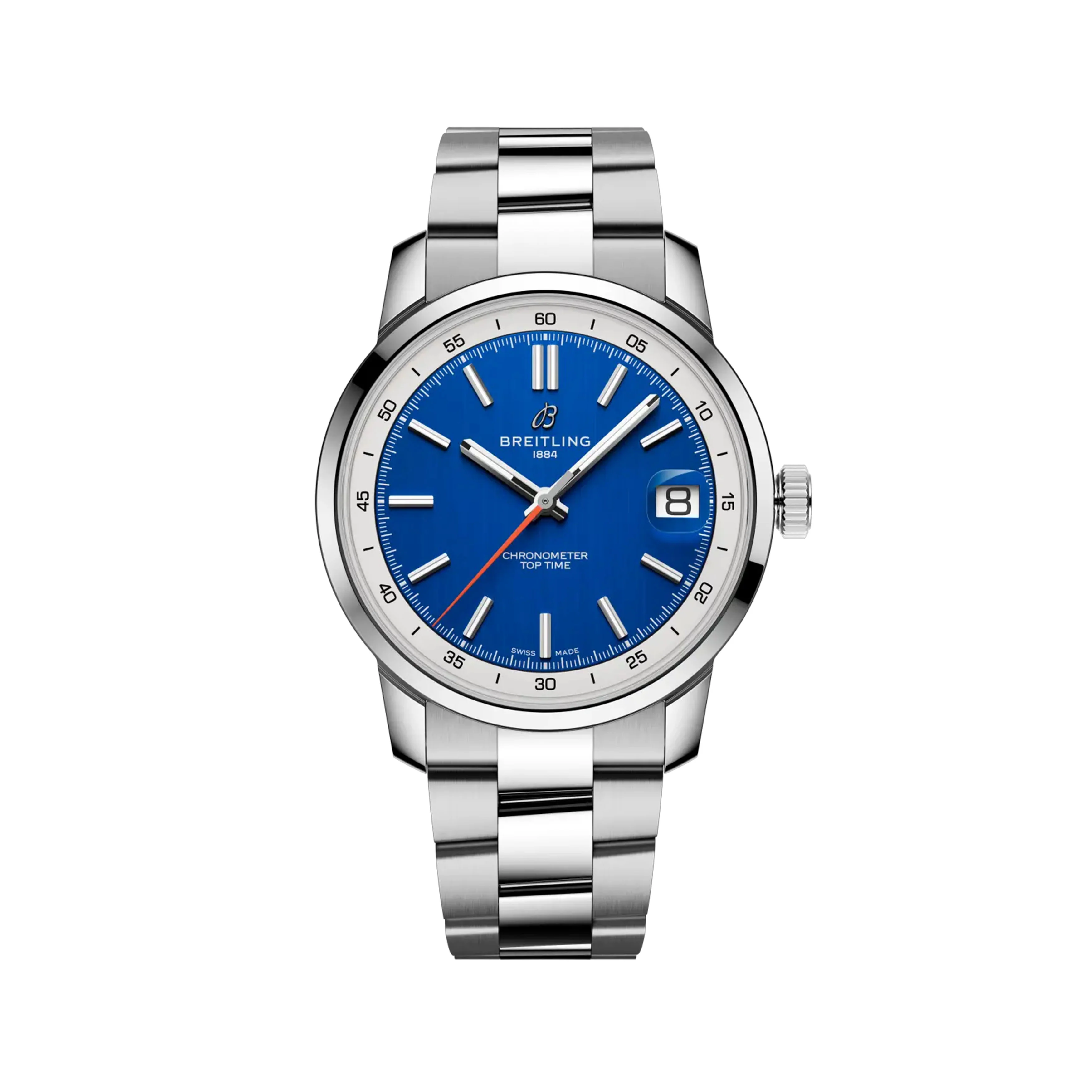 Breitling Top Time B31 Watch, 38mm Blue Dial, AB3113A71C1A1