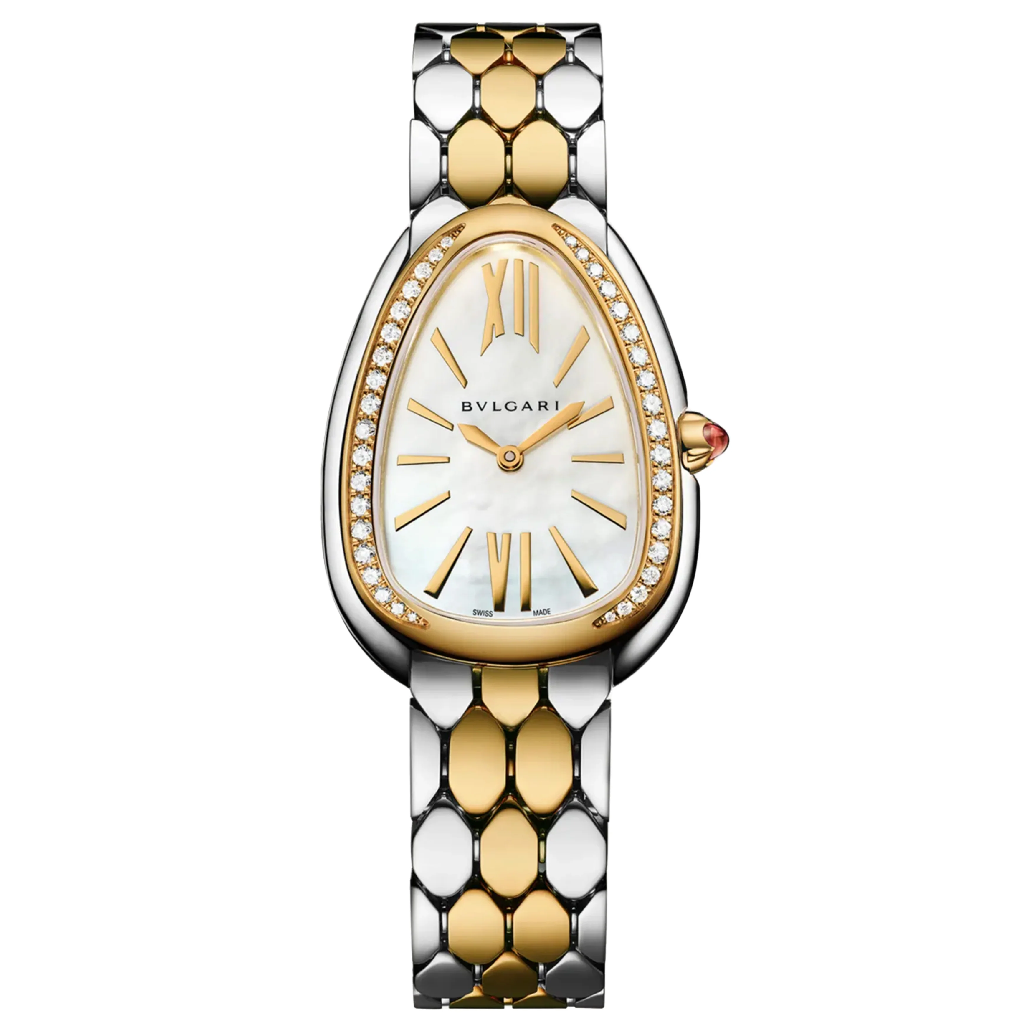 Bulgari Serpenti Seduttori Watch, 33mm Mother of Pearl Dial, 103755