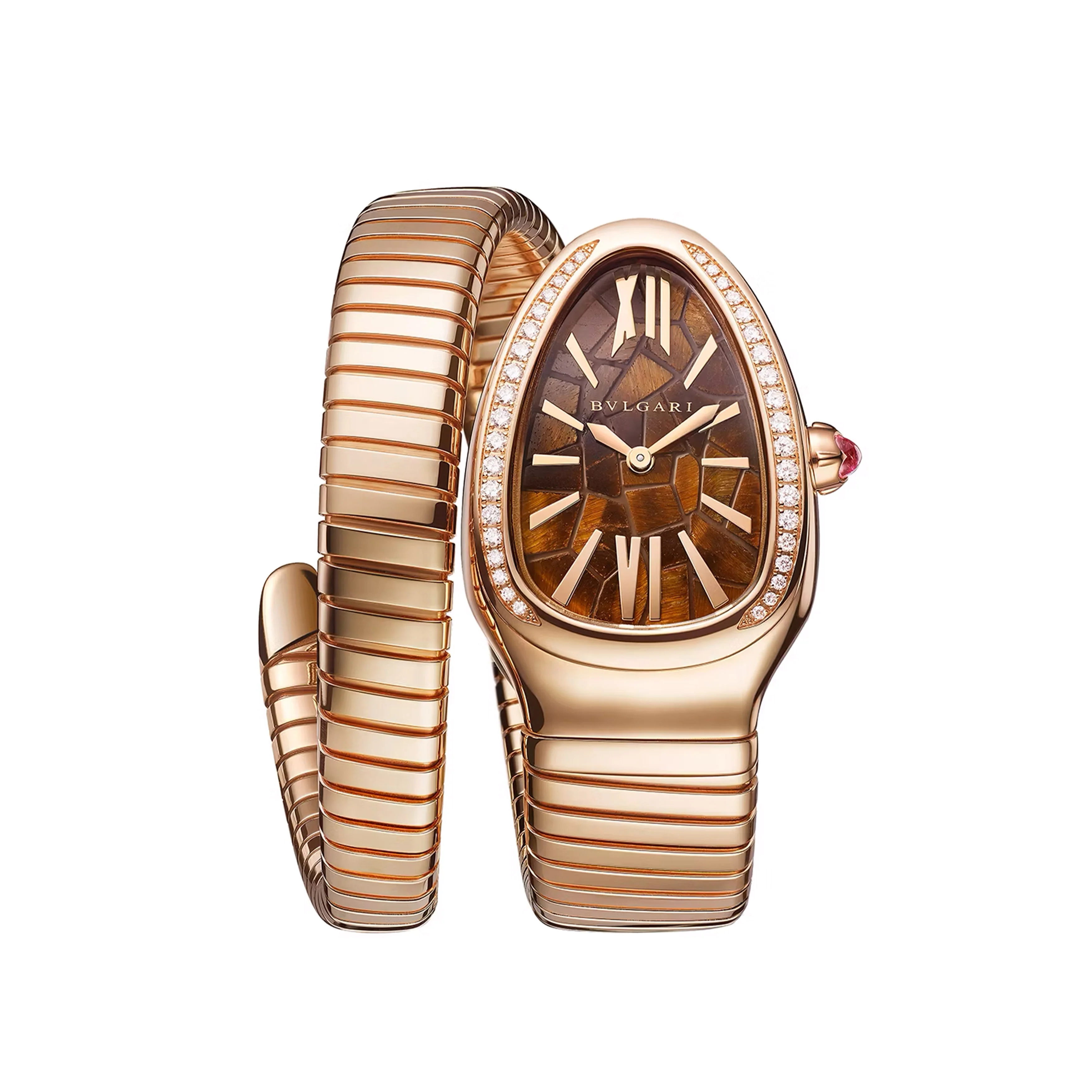 Bulgari Serpenti Tubogas Tadao Ando Autumn Watch, 35mm Tiger's Eye Dial, 104003