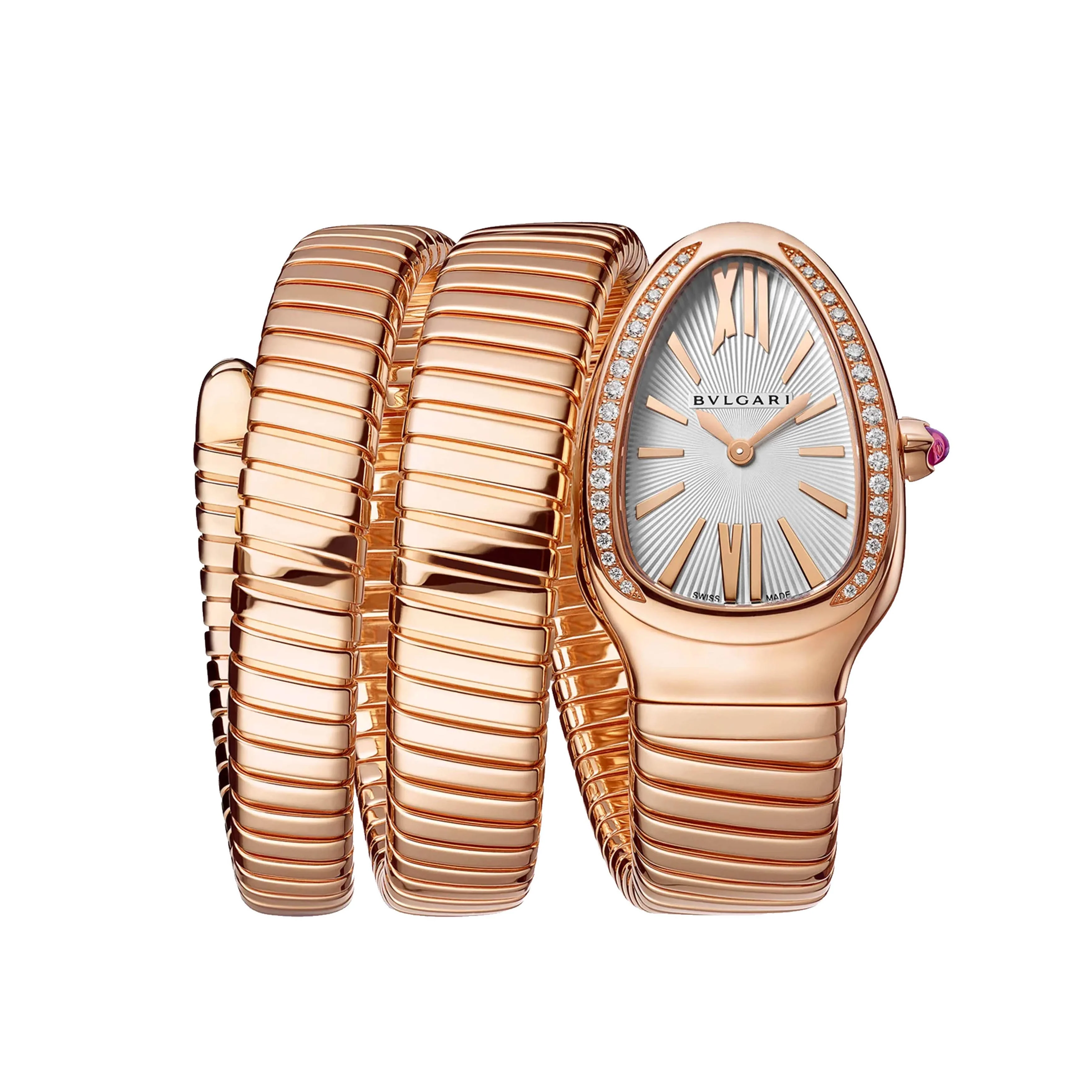 Bulgari Serpenti Tubogas Watch, 35mm White Dial, 103002
