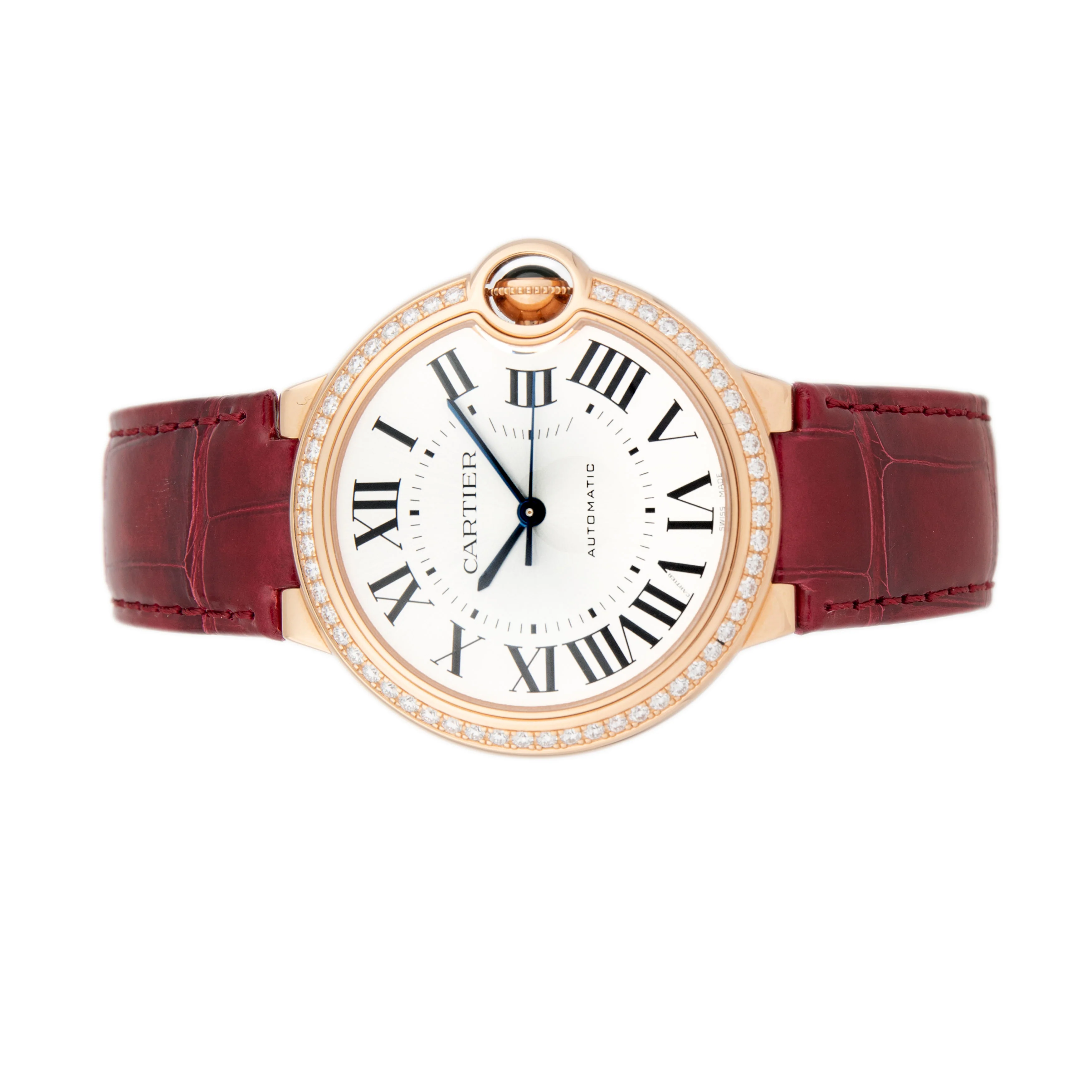 Cartier Ballon Bleu Rose Gold Silver Dial 36mm WJBB0034 Full Set - Image 2