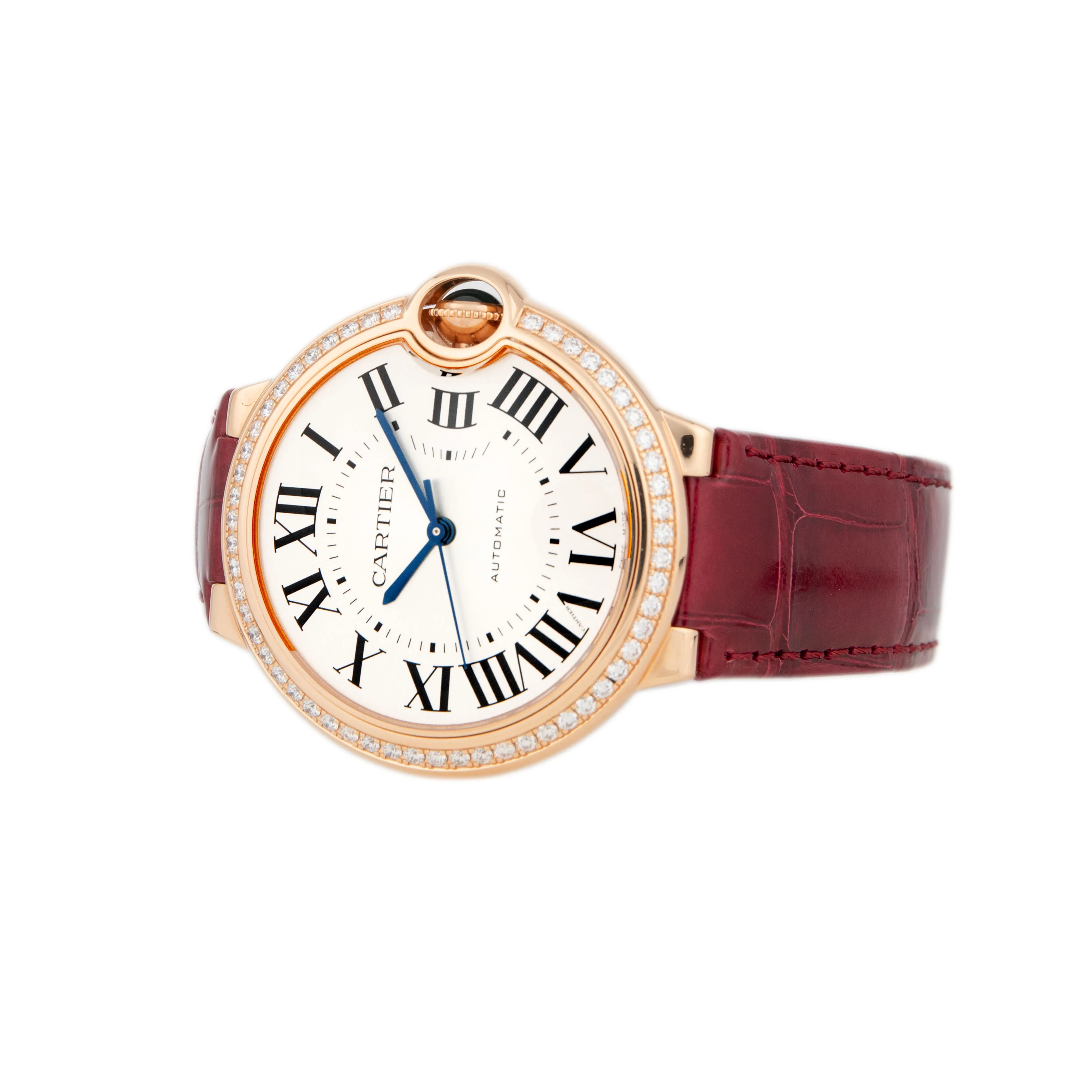 Cartier Ballon Bleu Rose Gold Silver Dial 36mm WJBB0034 Full Set - Image 3